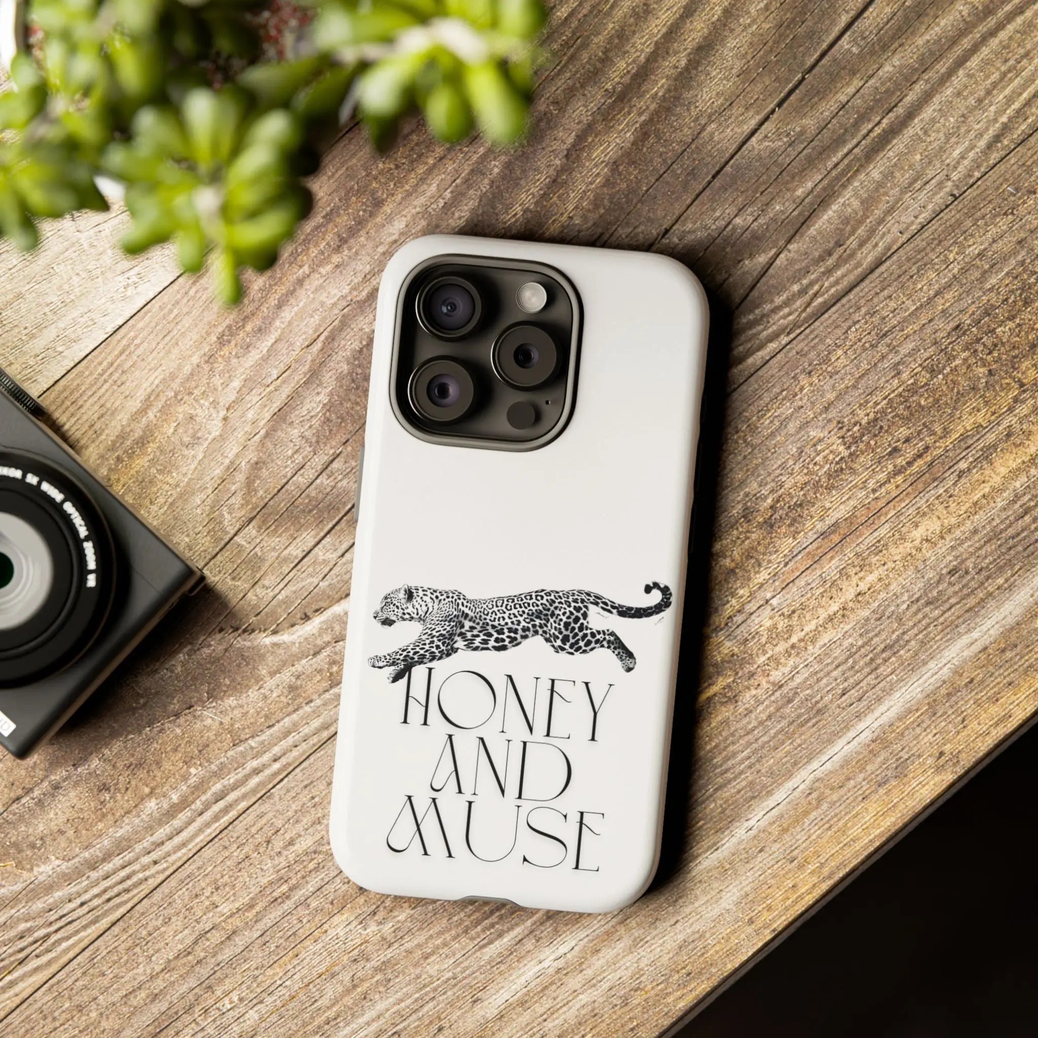Phone Case — 'Honey and Muse' Leopard Graphic Protective Case Printify