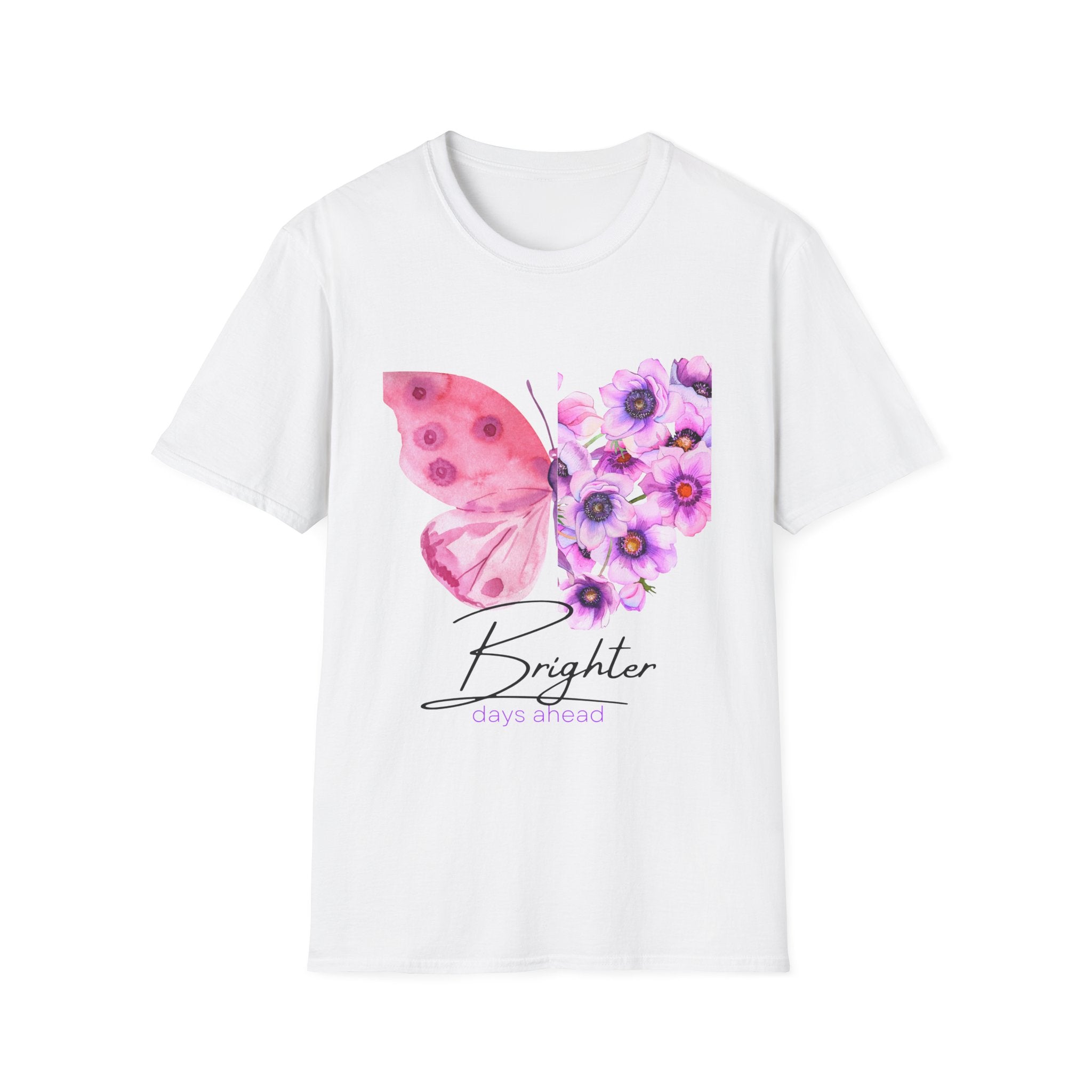 Butterfly Floral Tee — "Brighter Days Ahead"