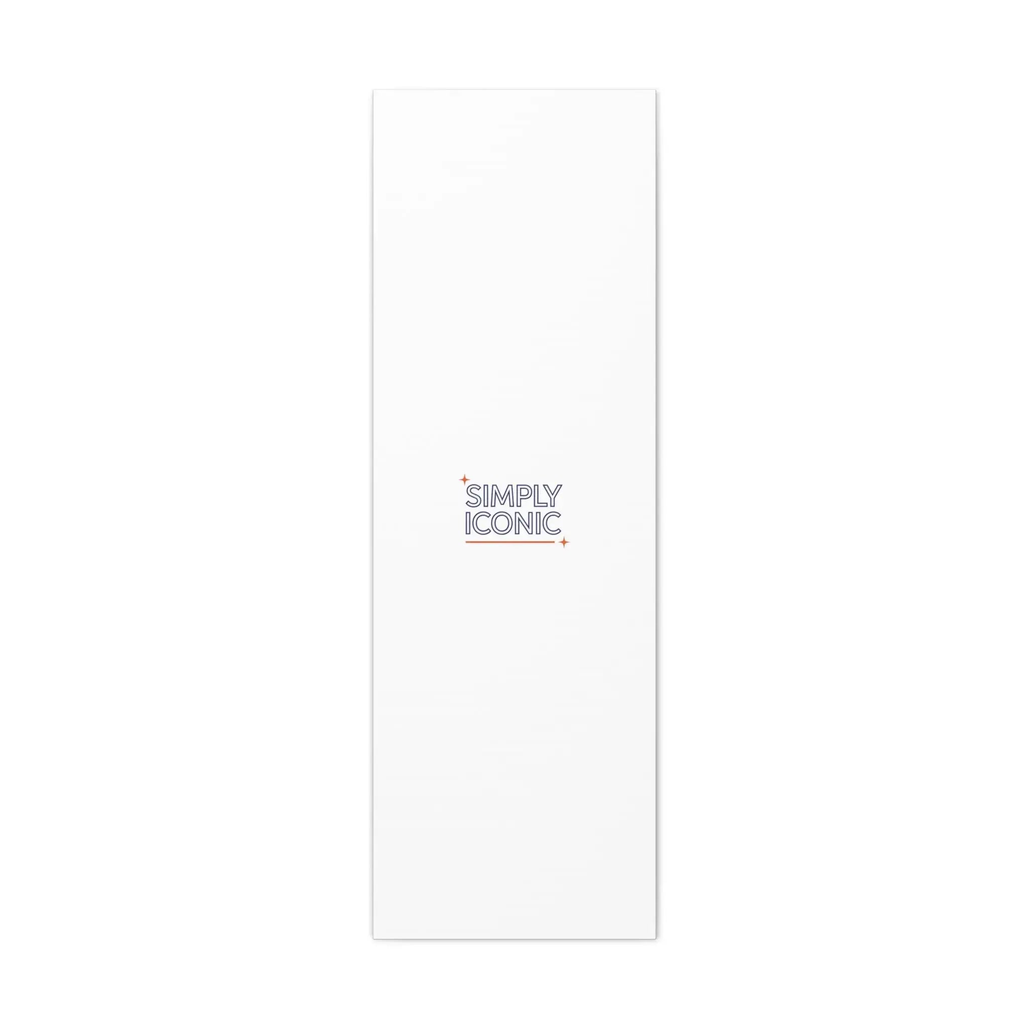 Simply Iconic Canvas, Outline-Only Type | Hollow Lettering, Minimal Typography Printify