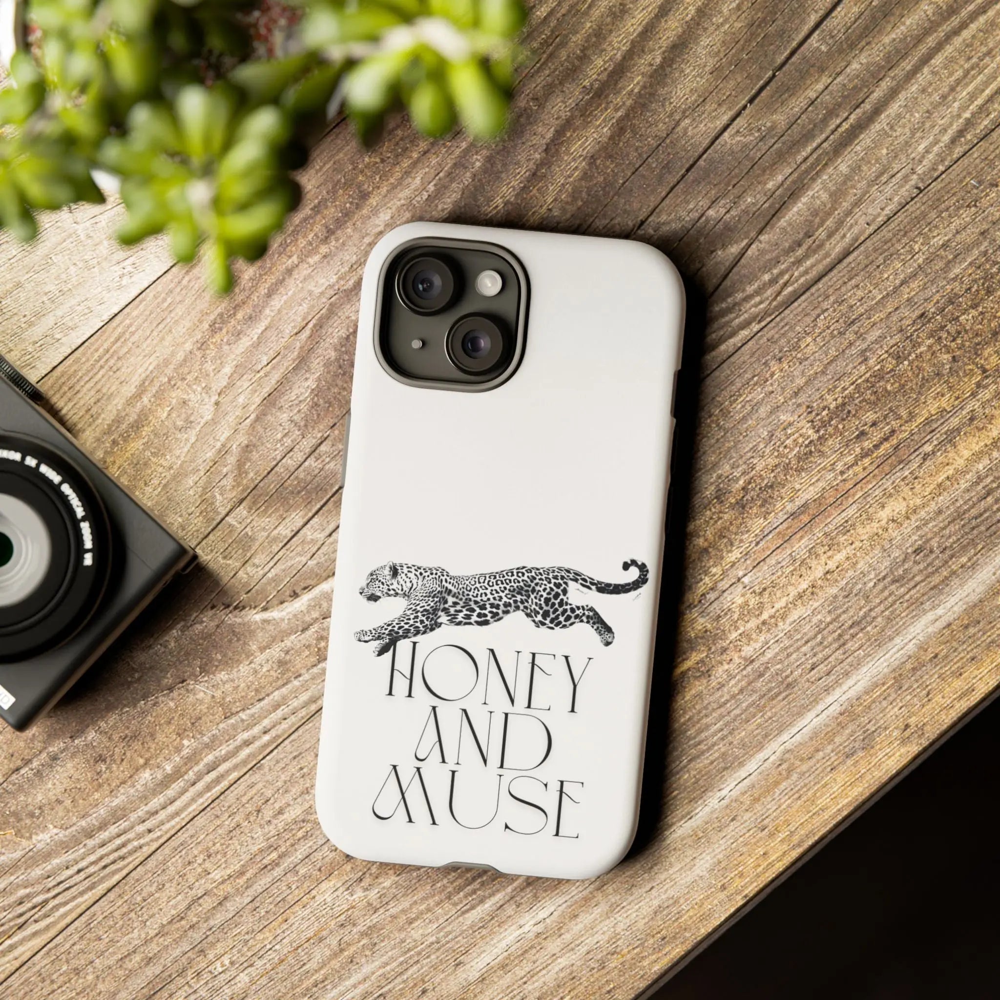 Phone Case — 'Honey and Muse' Leopard Graphic Protective Case Printify