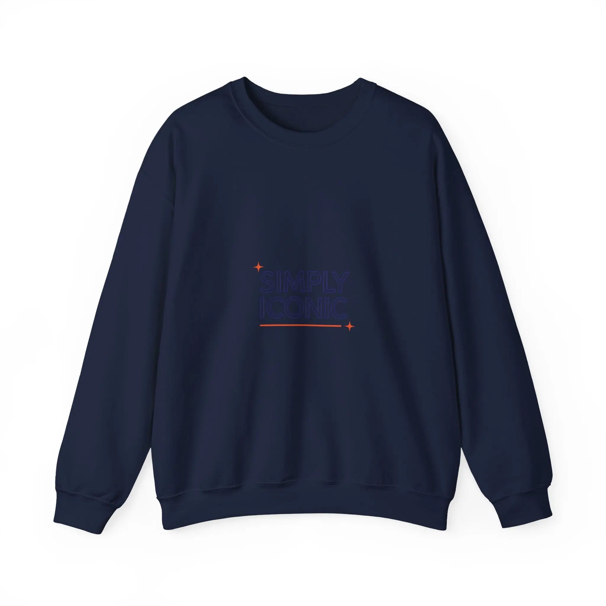 Simply Iconic Sweatshirt | outline text shirt, hollow font design - Honey and Muse Collective