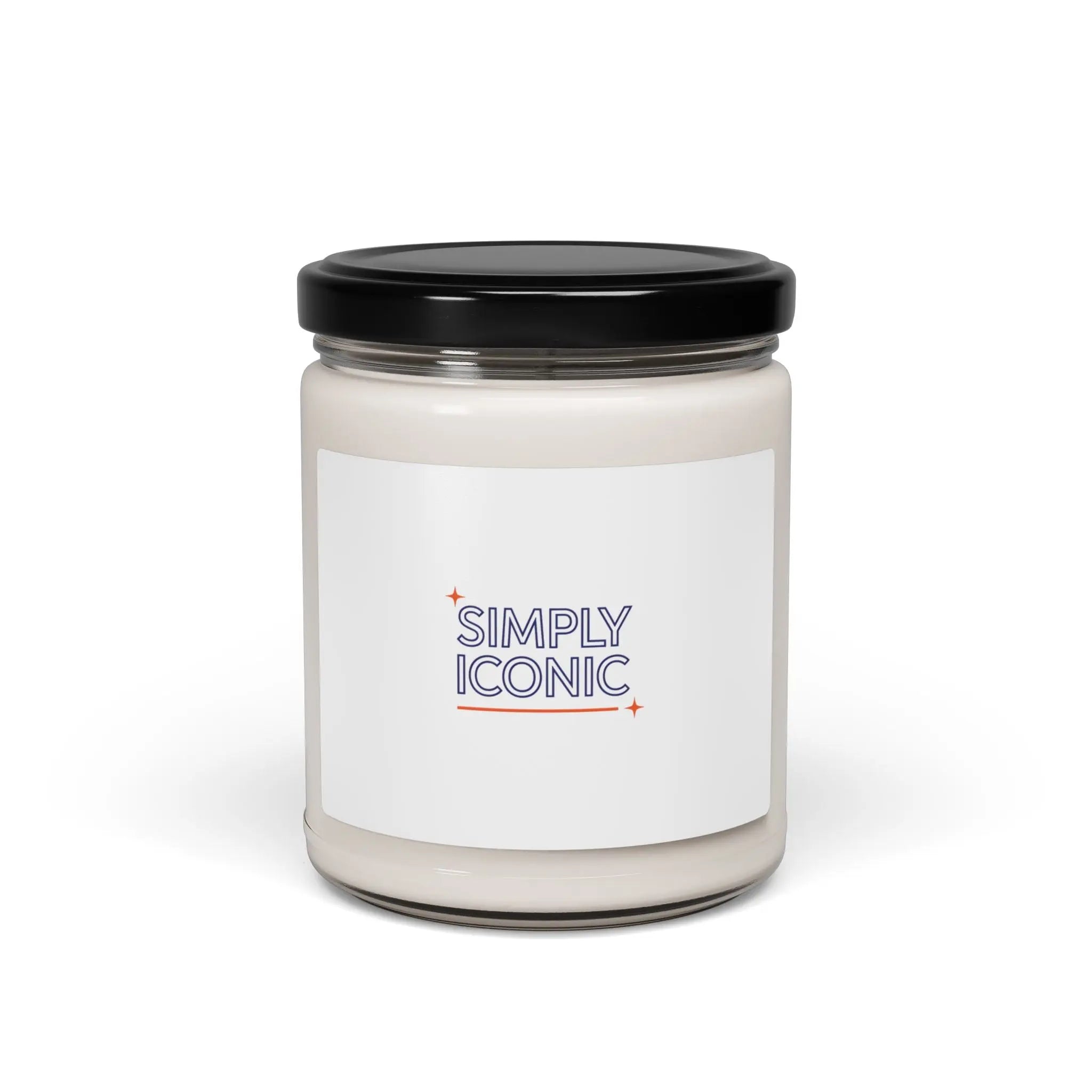 Simply Iconic Outline Typography Candle, Soy Jar, Hollow Letter Label - Honey and Muse Collective