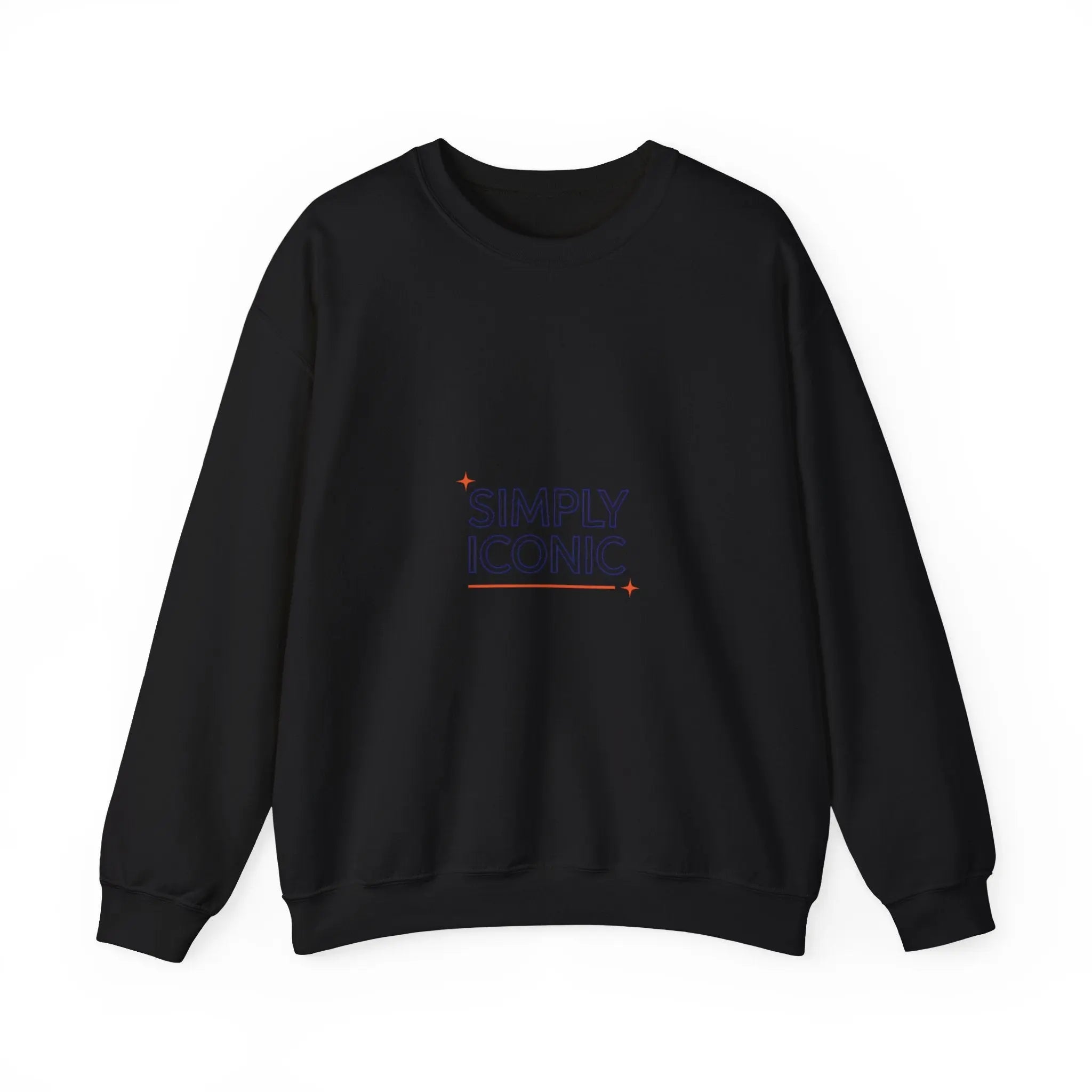 Simply Iconic Sweatshirt | outline text shirt, hollow font design - Honey and Muse Collective