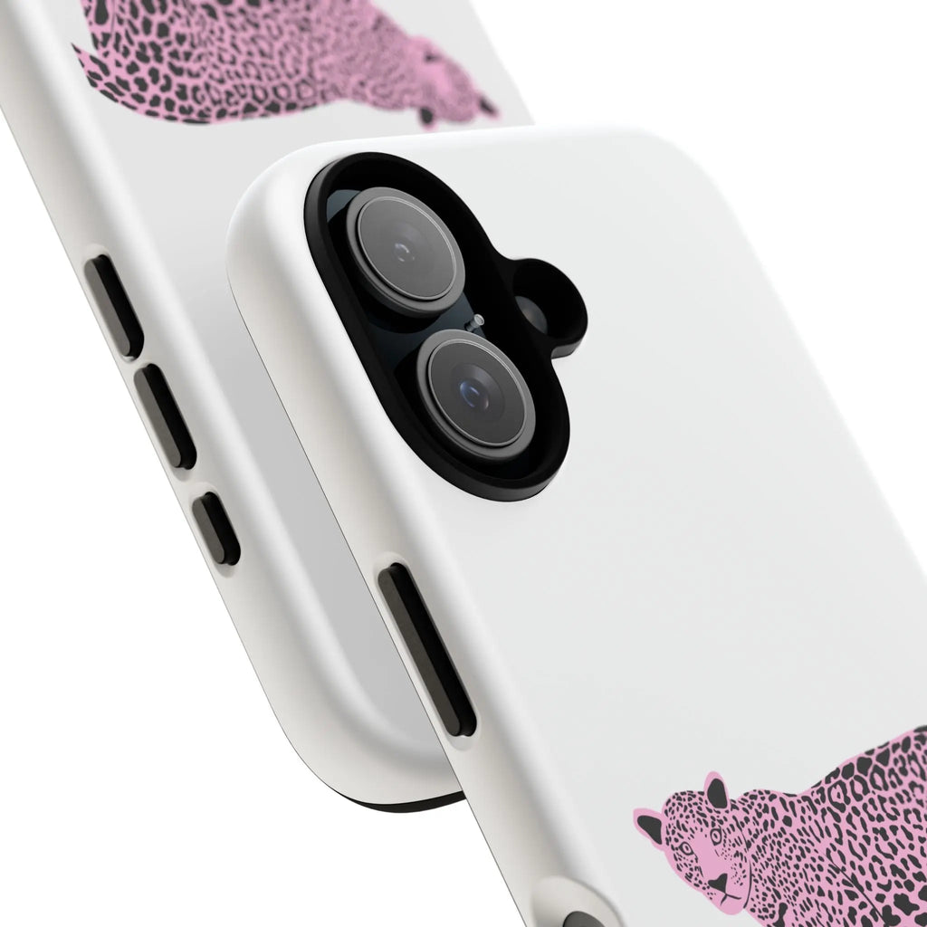 Phone Case — Pink Leopard "Honey and Muse Collective" Protective Cover Printify