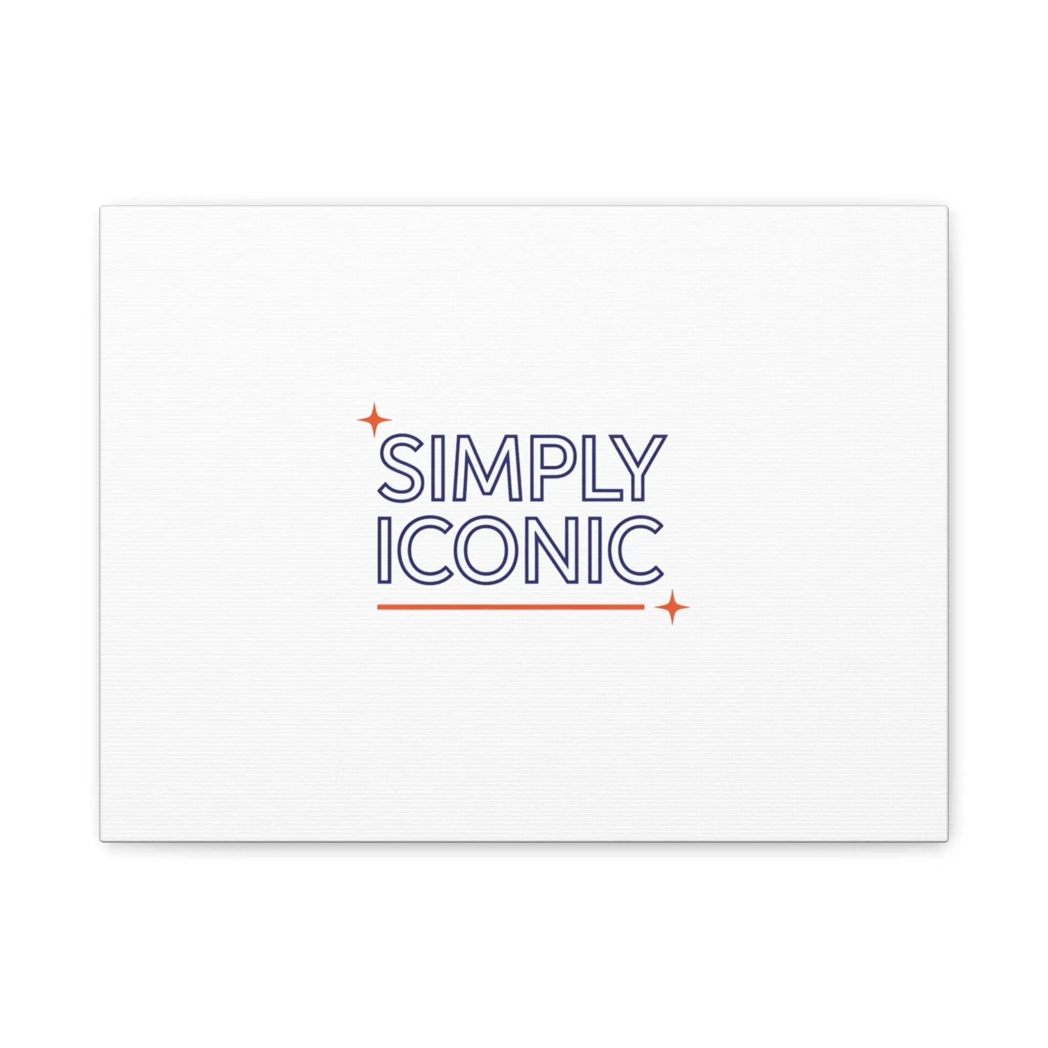 Simply Iconic Canvas, Outline-Only Type | Hollow Lettering, Minimal Typography - Honey and Muse Collective