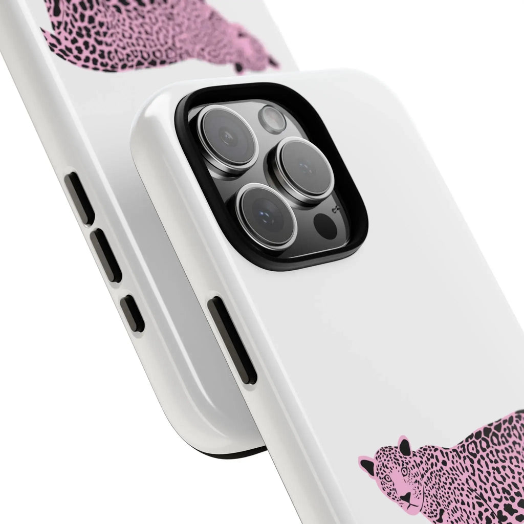 Phone Case — Pink Leopard "Honey and Muse Collective" Protective Cover Printify