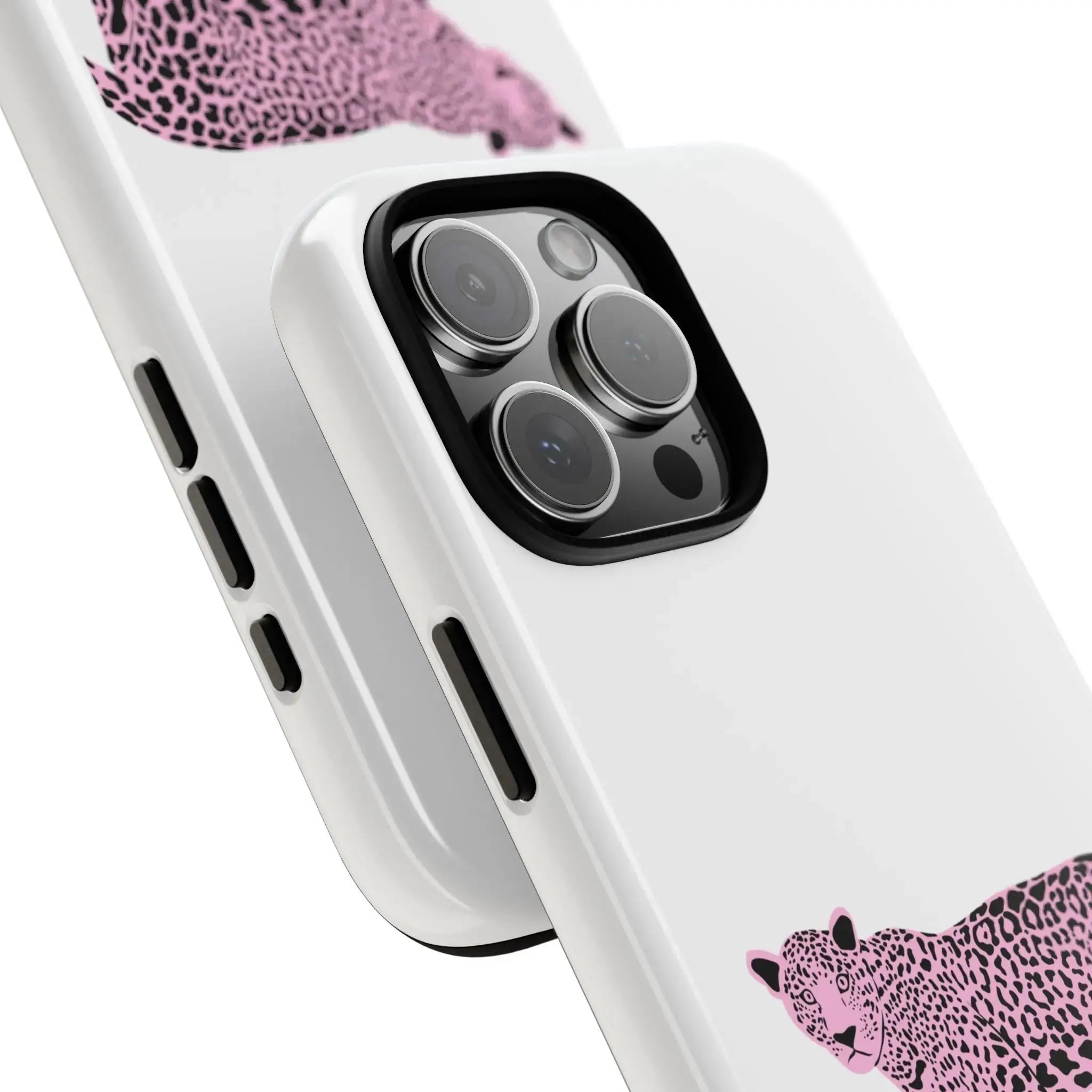 Phone Case — Pink Leopard "Honey and Muse Collective" Protective Cover Printify