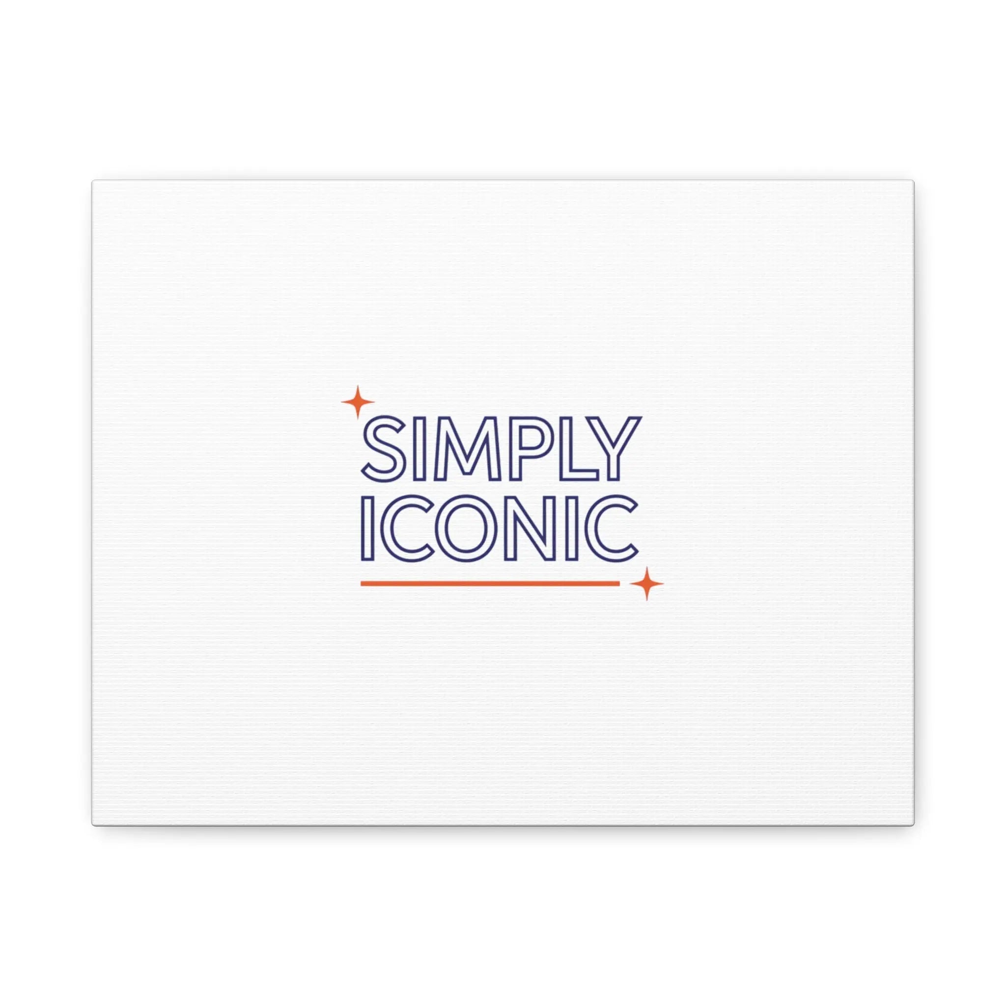 Simply Iconic Canvas, Outline-Only Type | Hollow Lettering, Minimal Typography - Honey and Muse Collective