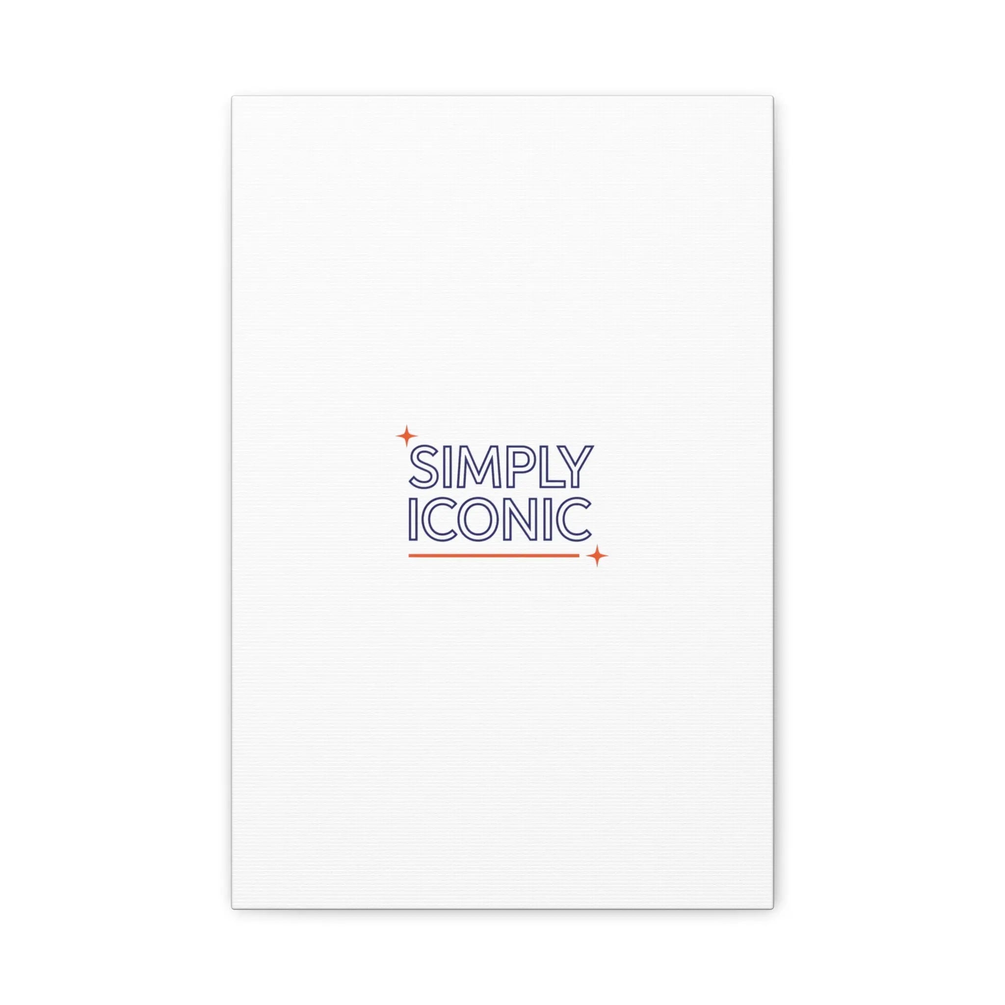 Simply Iconic Canvas, Outline-Only Type | Hollow Lettering, Minimal Typography - Honey and Muse Collective