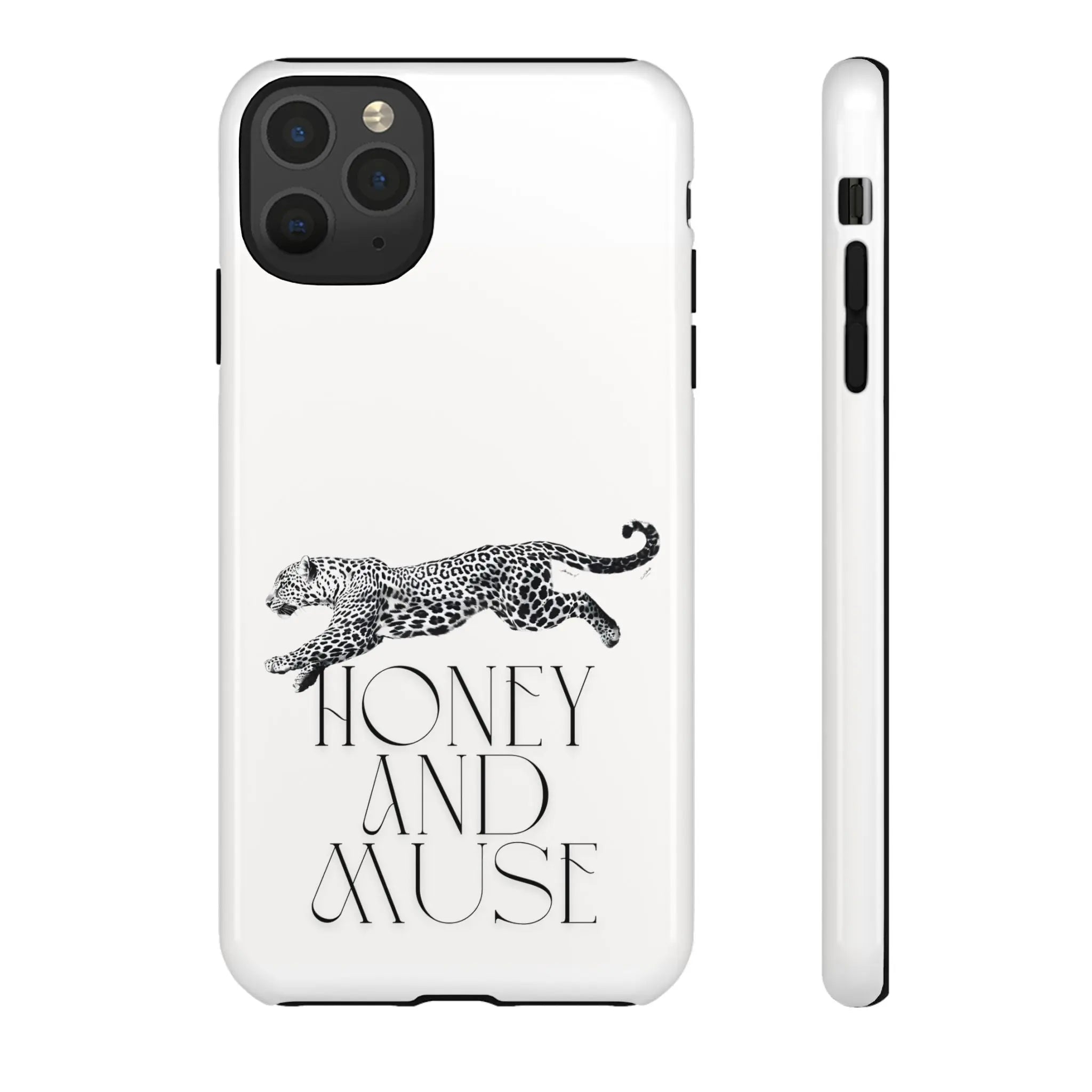 Phone Case — 'Honey and Muse' Leopard Graphic Protective Case Printify