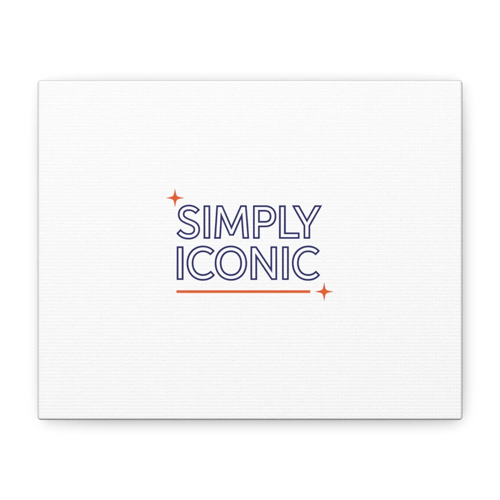 Simply Iconic Canvas, Outline-Only Type | Hollow Lettering, Minimal Typography - Honey and Muse Collective