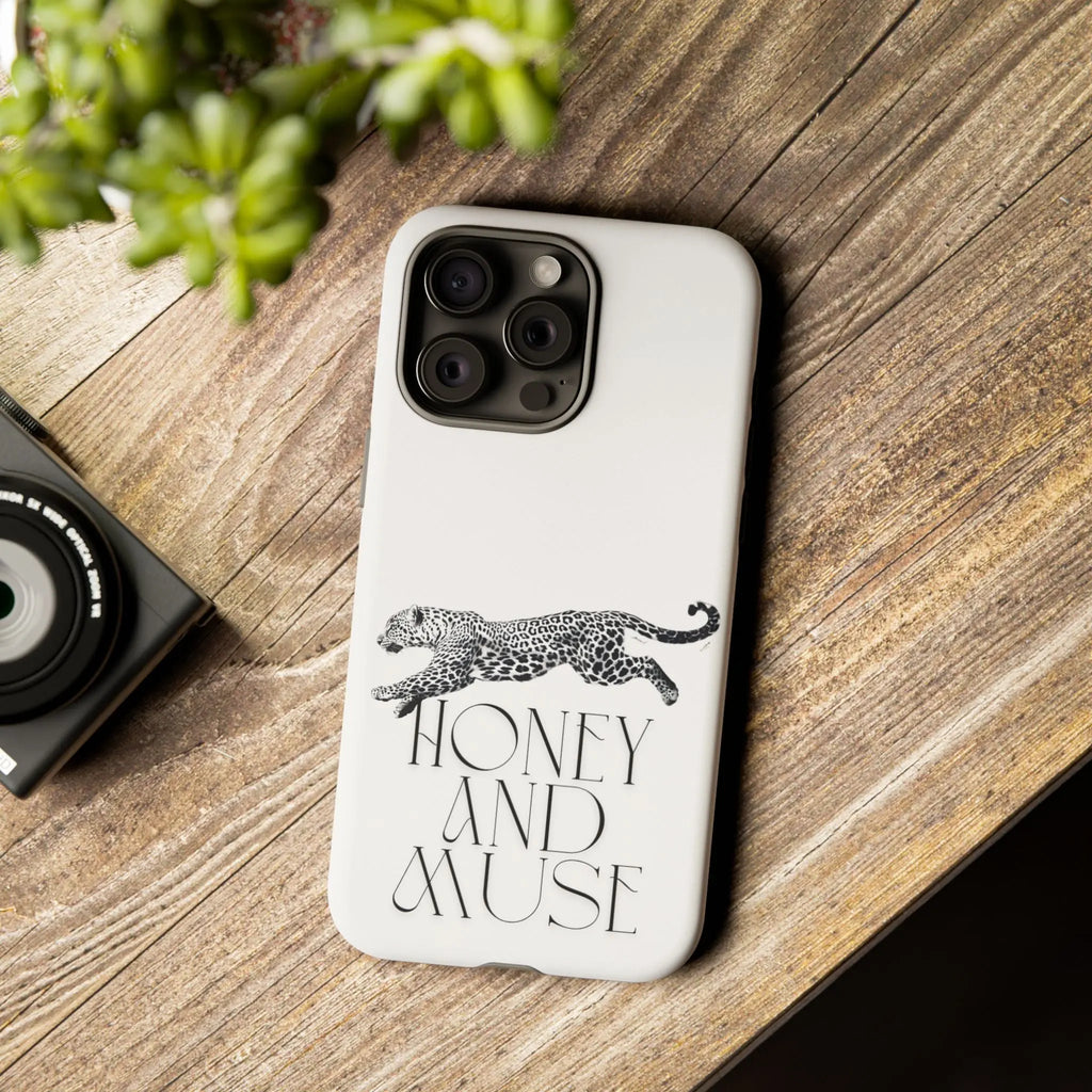 Phone Case — 'Honey and Muse' Leopard Graphic Protective Case Printify