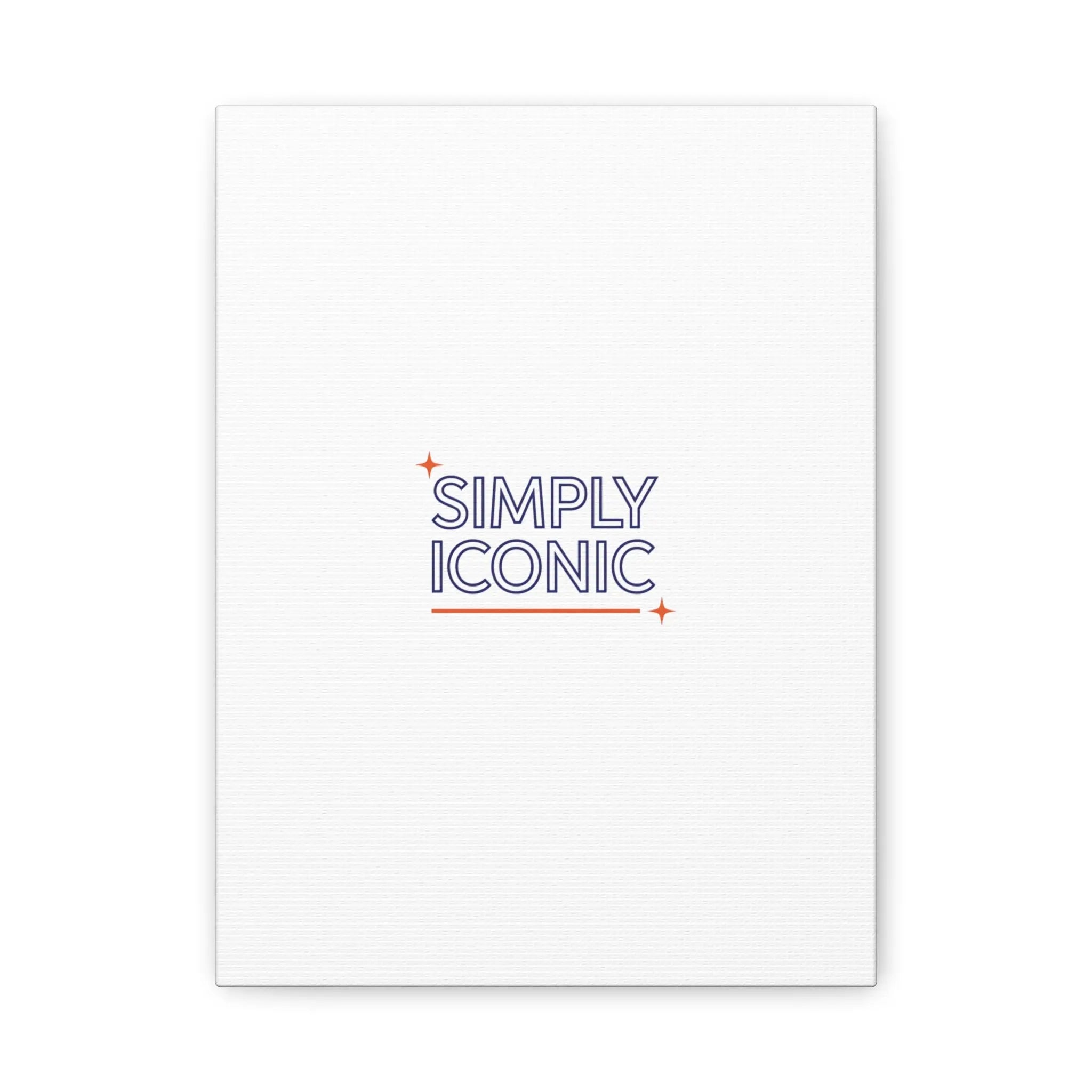 Simply Iconic Canvas, Outline-Only Type | Hollow Lettering, Minimal Typography - Honey and Muse Collective