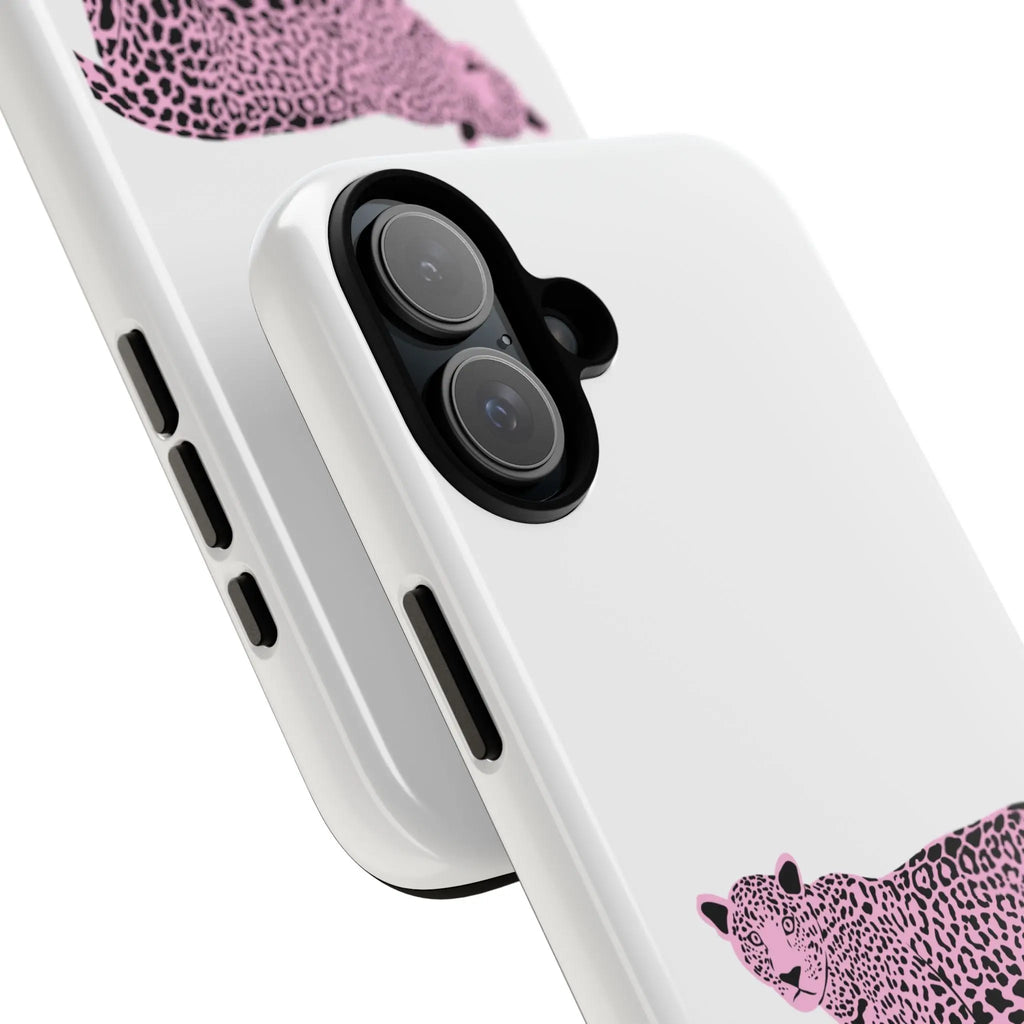 Phone Case — Pink Leopard "Honey and Muse Collective" Protective Cover Printify