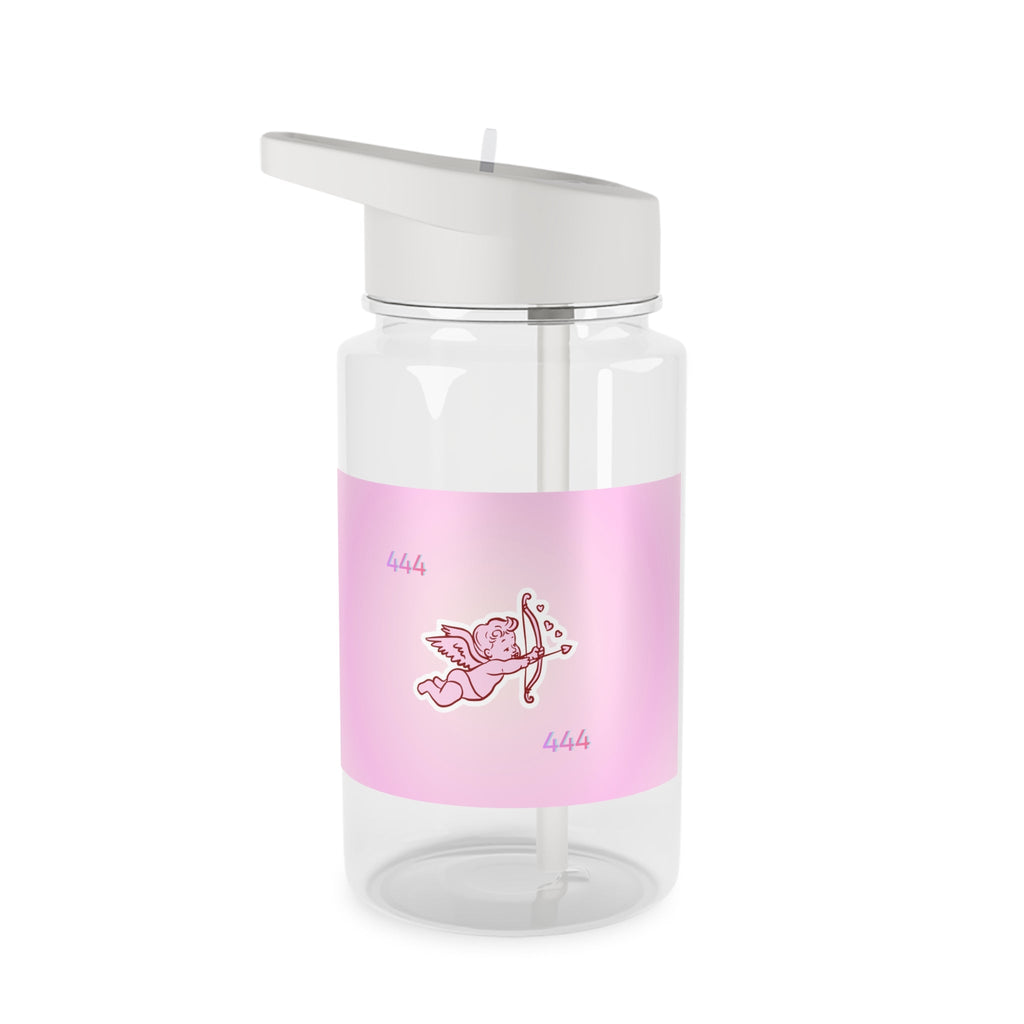 Cupid Angel Trinket Pink Water Bottle — Cute 444 Design Tritan Bottle Printify