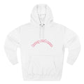 Amore Cherry Hoodie — Cute Graphic Three-Panel Fleece Hoodie Printify