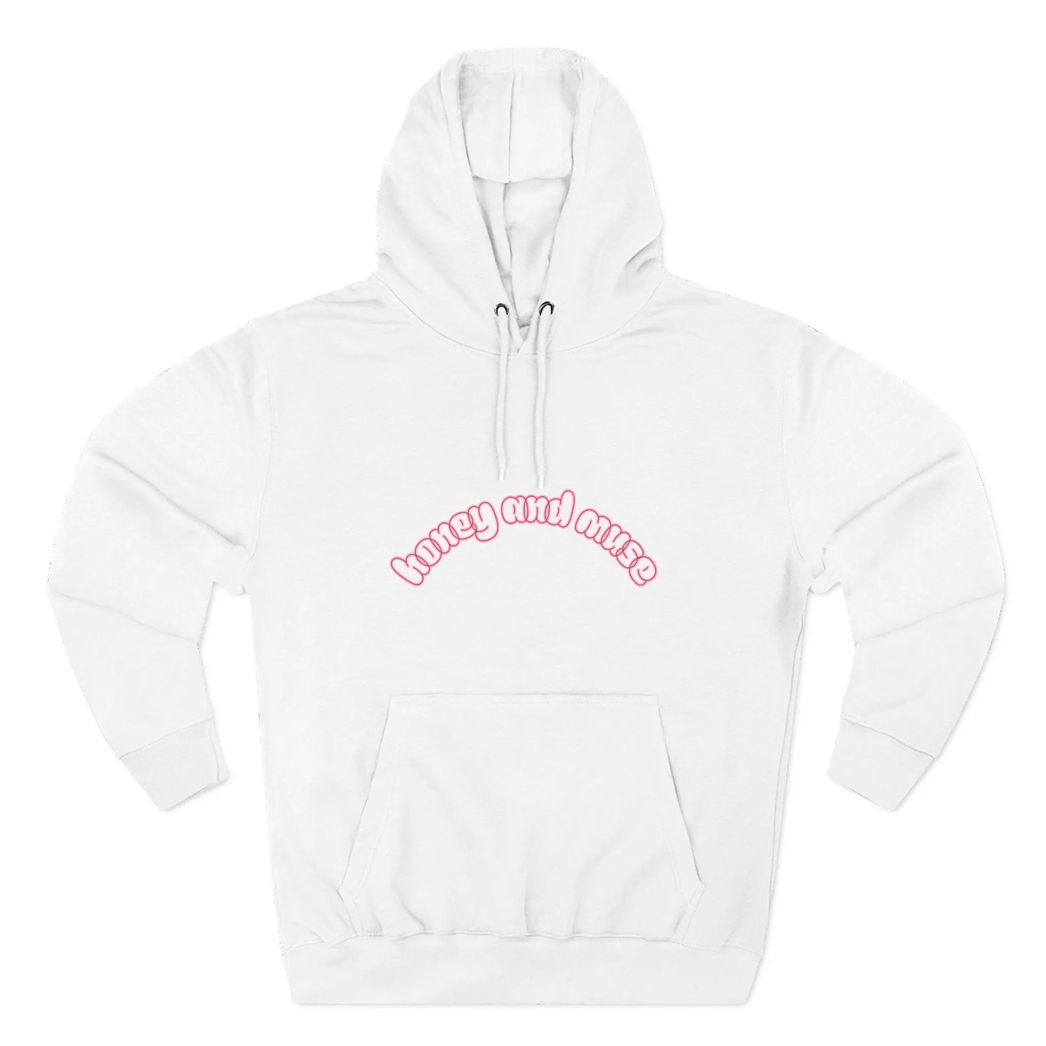 Amore Cherry Hoodie — Cute Graphic Three-Panel Fleece Hoodie Printify