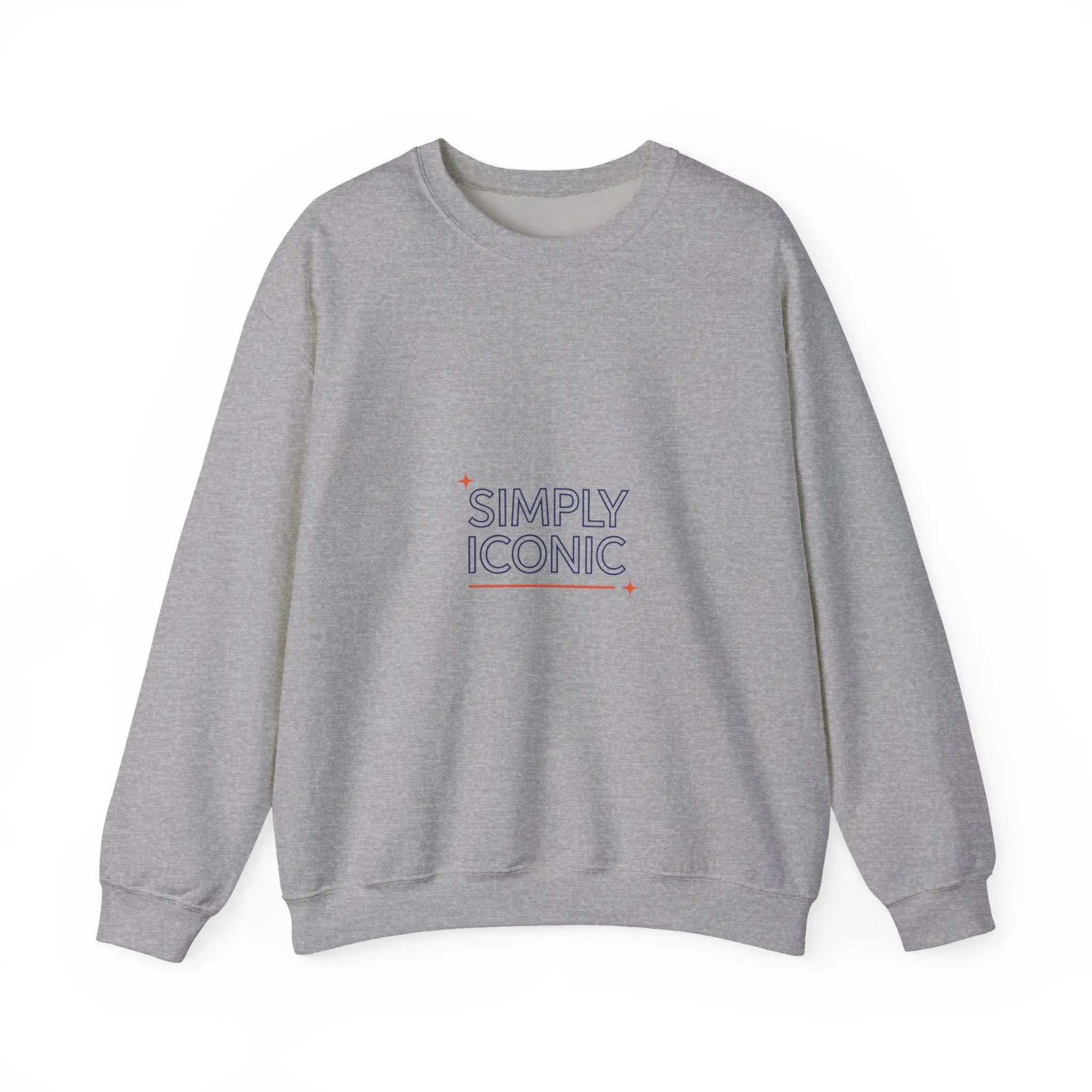 Simply Iconic Sweatshirt | outline text shirt, hollow font design - Honey and Muse Collective