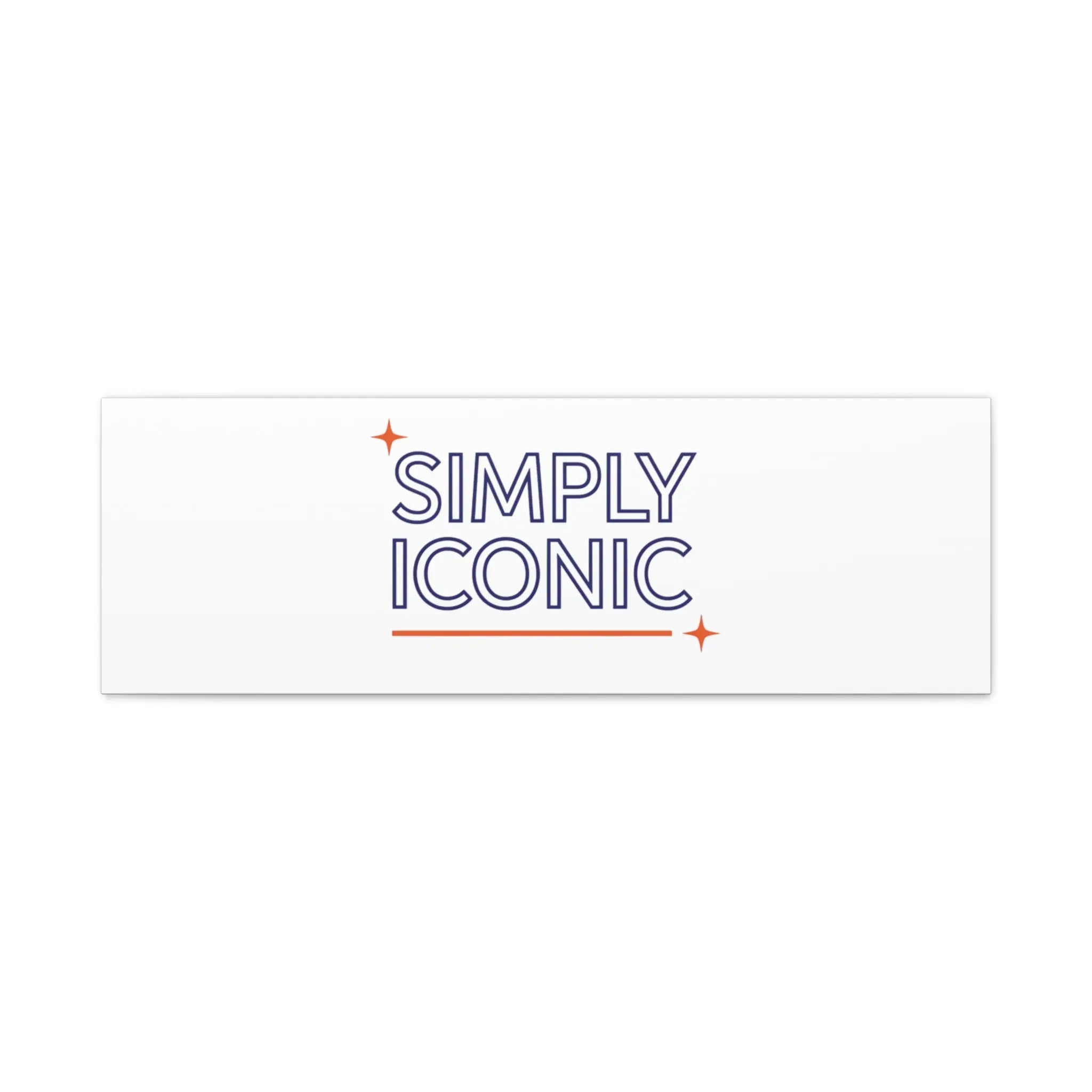 Simply Iconic Canvas, Outline-Only Type | Hollow Lettering, Minimal Typography - Honey and Muse Collective