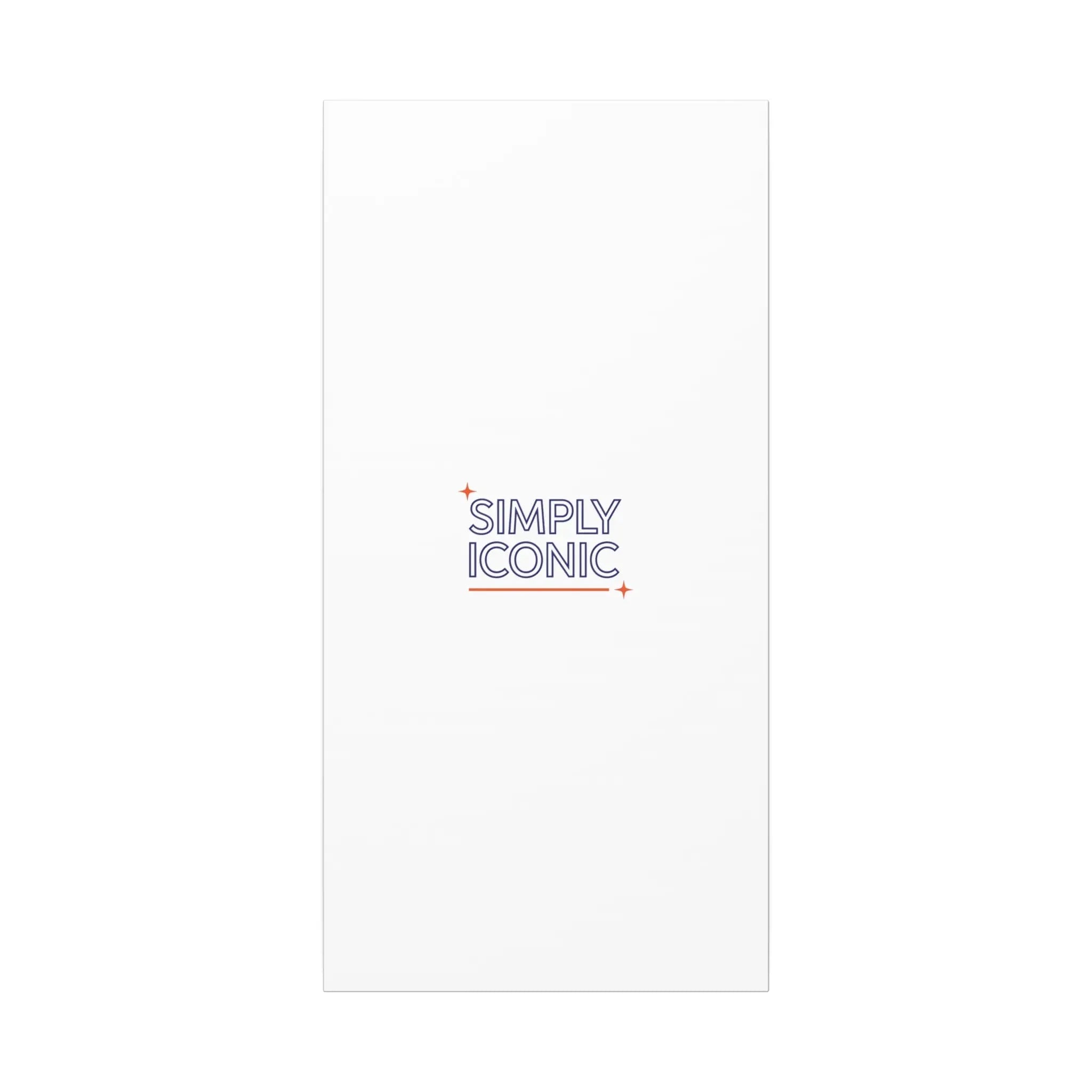 Simply Iconic Canvas, Outline-Only Type | Hollow Lettering, Minimal Typography Printify