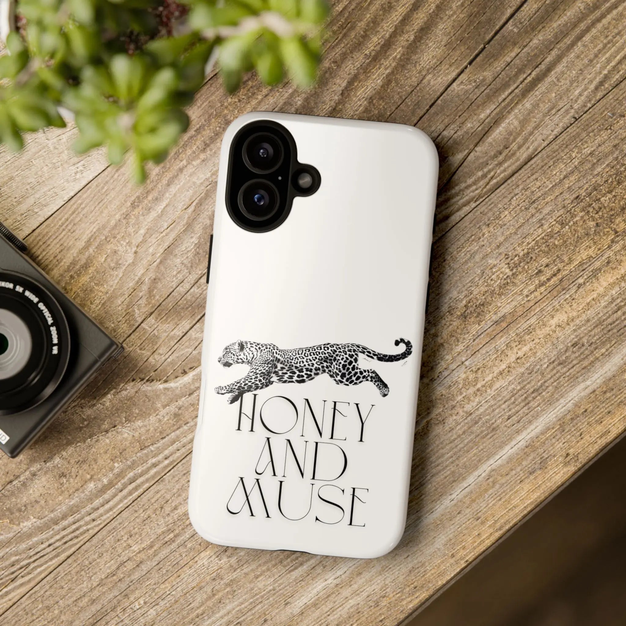 Phone Case — 'Honey and Muse' Leopard Graphic Protective Case Printify