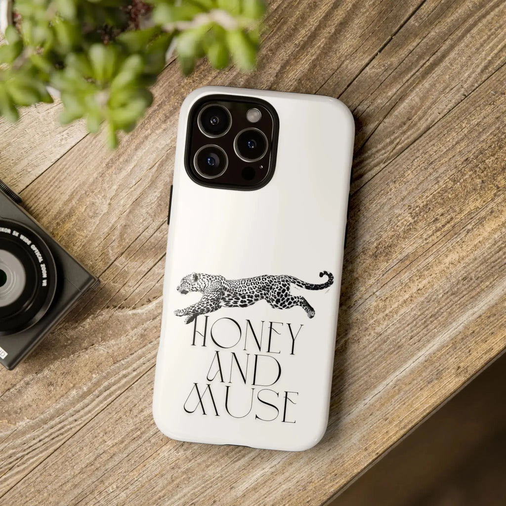 Phone Case — 'Honey and Muse' Leopard Graphic Protective Case Printify