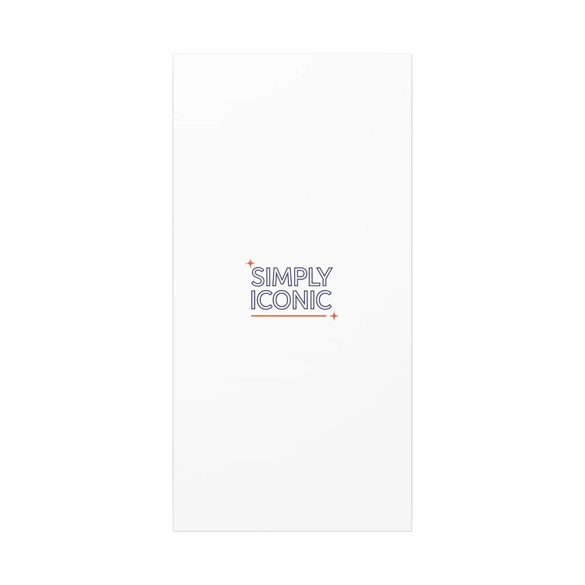 Simply Iconic Canvas, Outline-Only Type | Hollow Lettering, Minimal Typography Printify