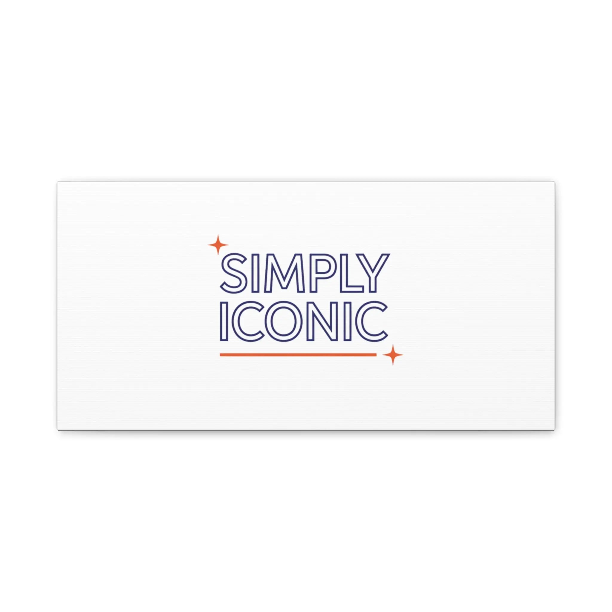 Simply Iconic Canvas, Outline-Only Type | Hollow Lettering, Minimal Typography - Honey and Muse Collective