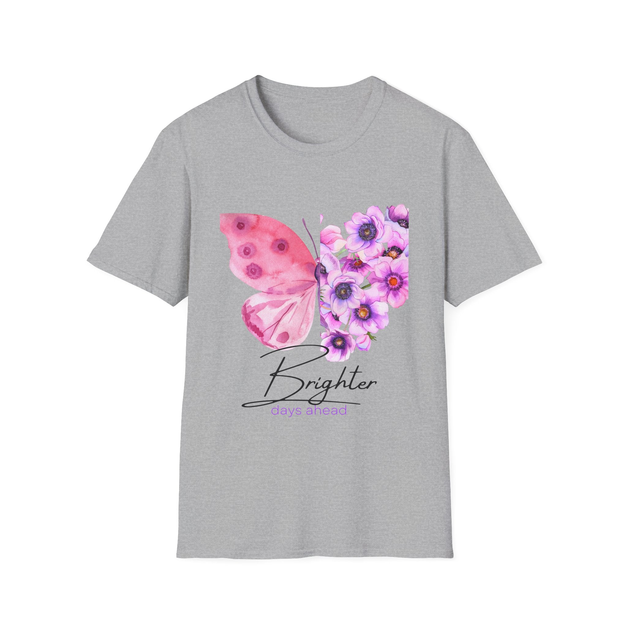 Butterfly Floral Tee — "Brighter Days Ahead"