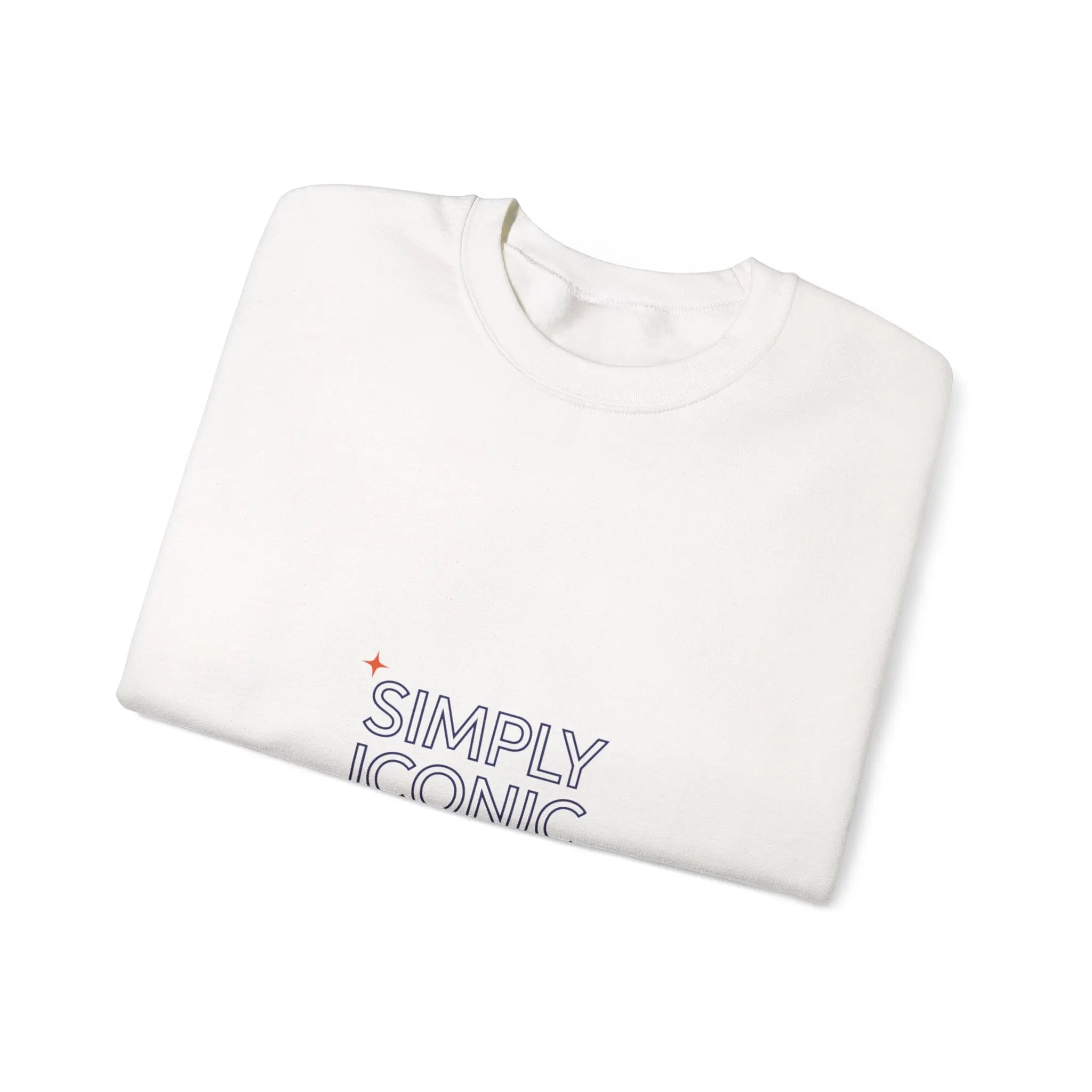Simply Iconic Sweatshirt | outline text shirt, hollow font design - Honey and Muse Collective