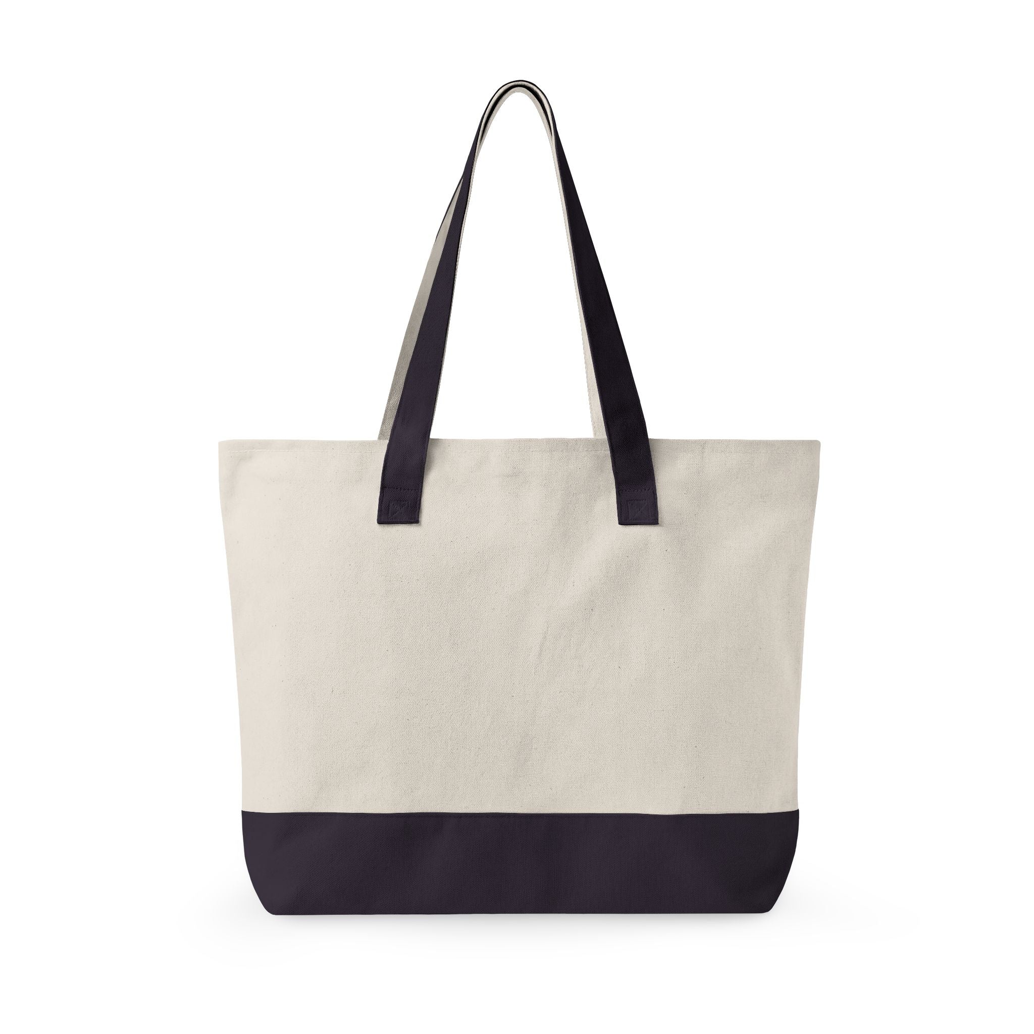 Canvas Tote Bag with Red Camera Illustration – Zippered Beach & Market Tote