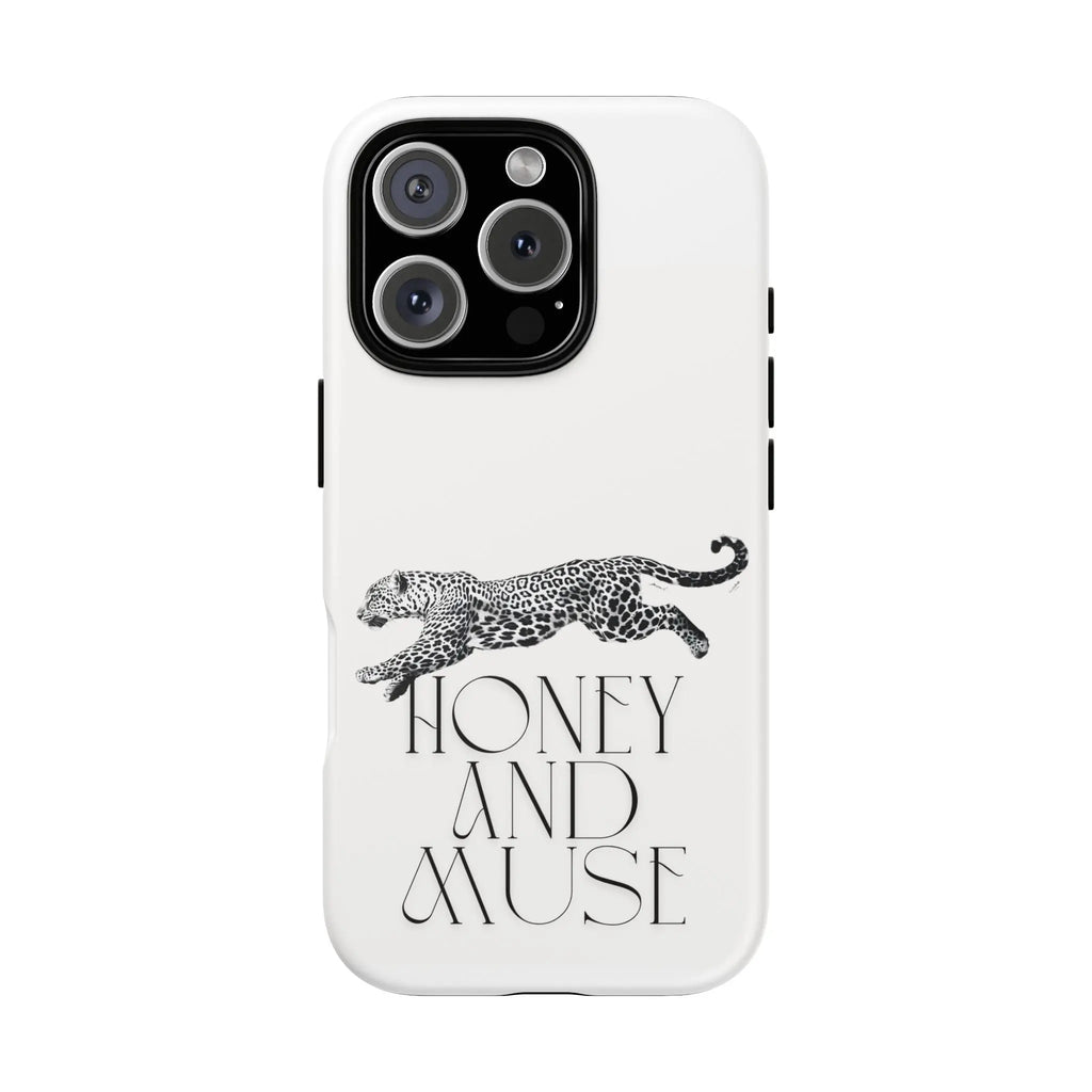 Phone Case — 'Honey and Muse' Leopard Graphic Protective Case Printify
