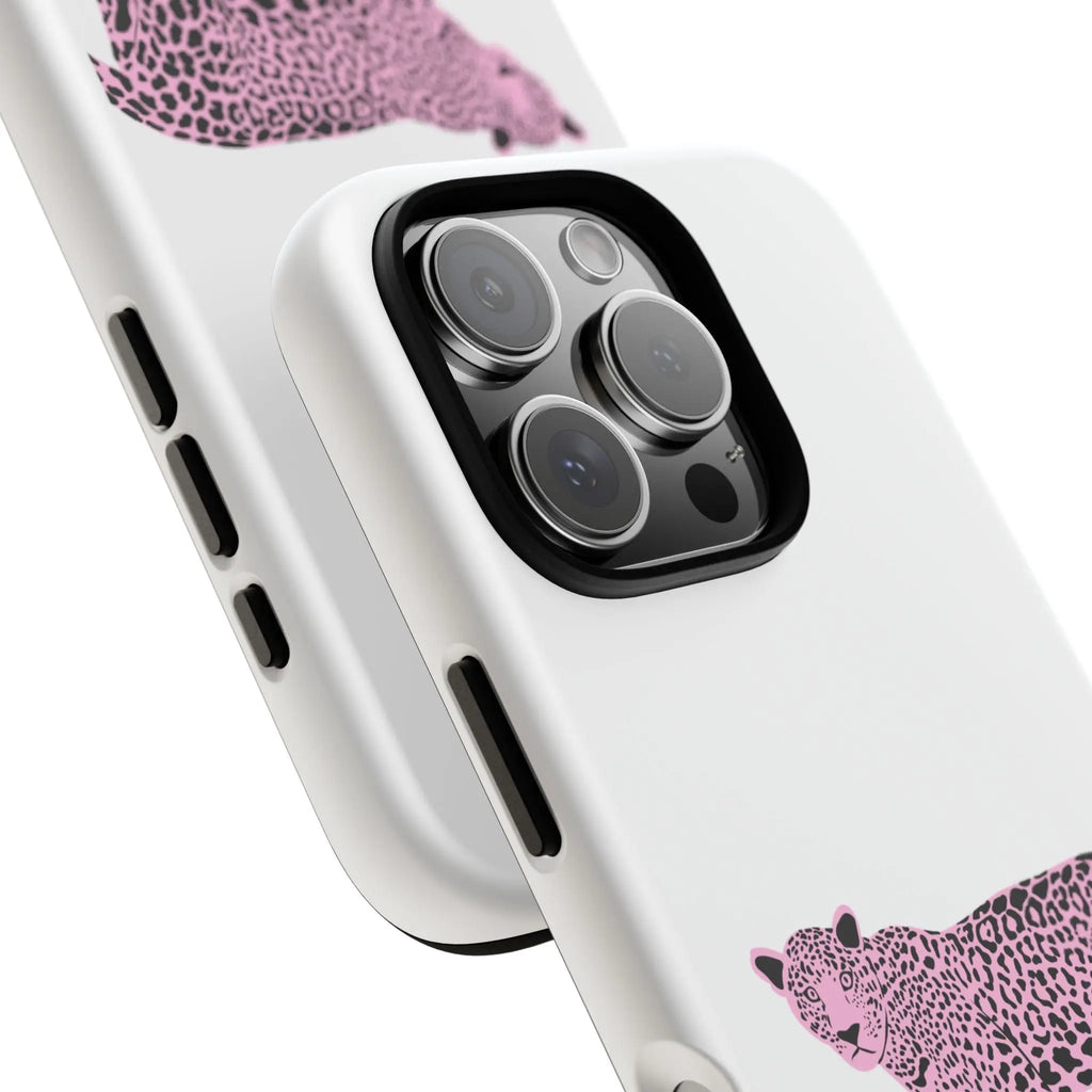 Phone Case — Pink Leopard "Honey and Muse Collective" Protective Cover Printify