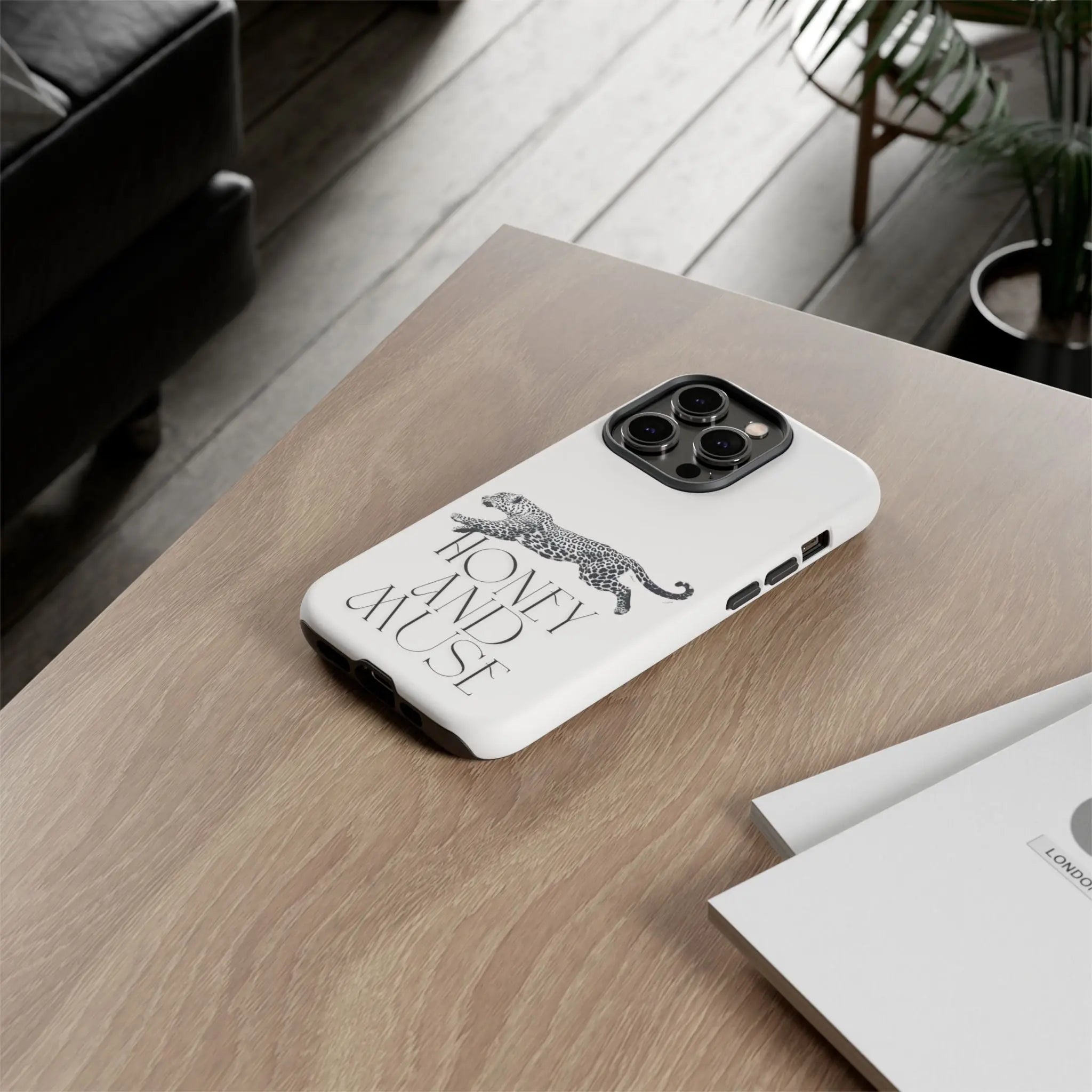 Phone Case — 'Honey and Muse' Leopard Graphic Protective Case Printify