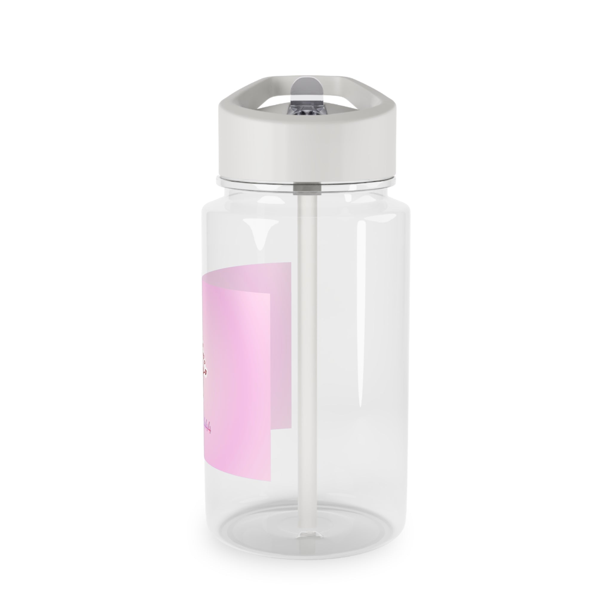 Cupid Angel Trinket Pink Water Bottle — Cute 444 Design Tritan Bottle Printify