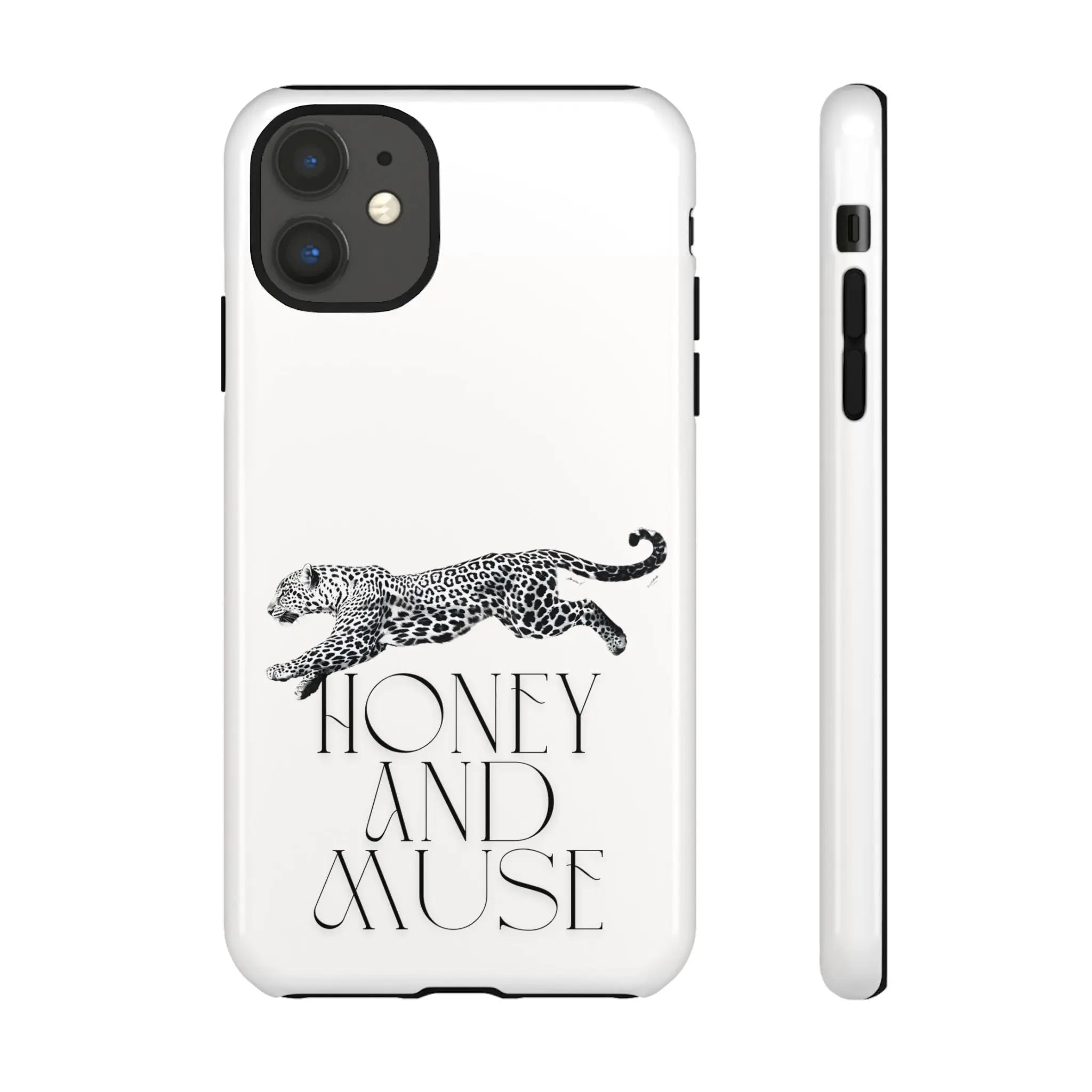 Phone Case — 'Honey and Muse' Leopard Graphic Protective Case Printify