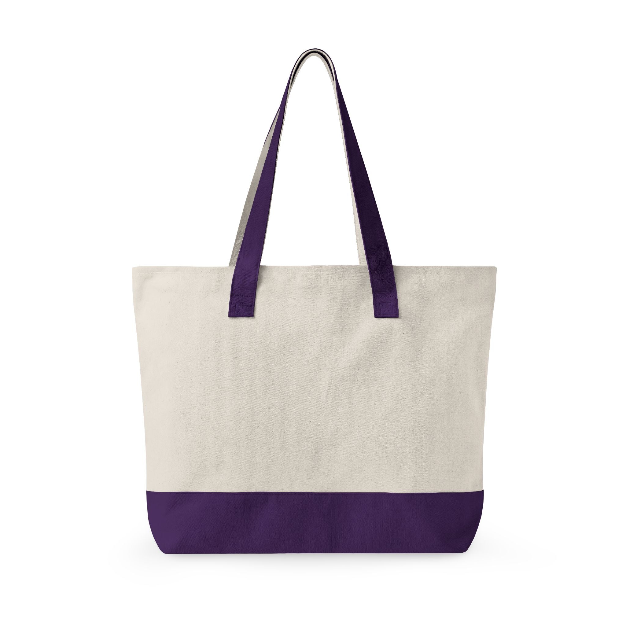 Canvas Tote Bag with Red Camera Illustration – Zippered Beach & Market Tote