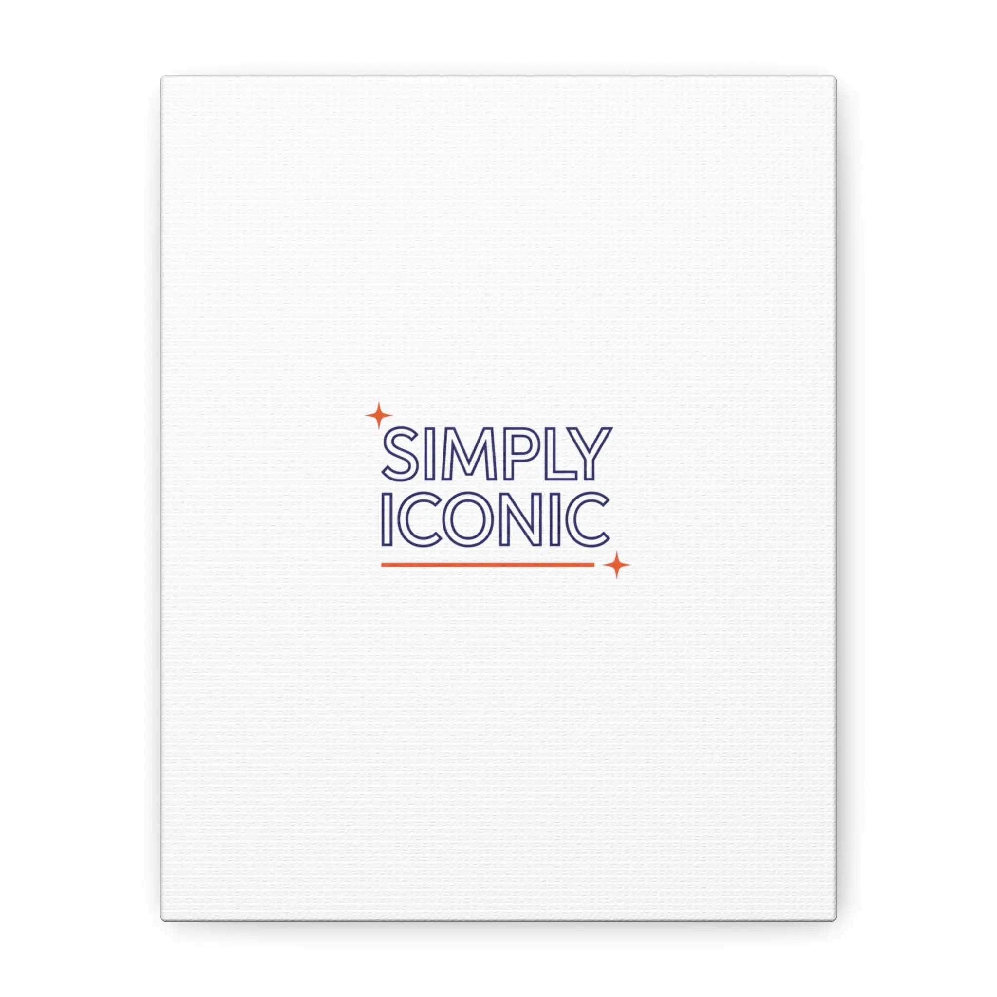 Simply Iconic Canvas, Outline-Only Type | Hollow Lettering, Minimal Typography - Honey and Muse Collective