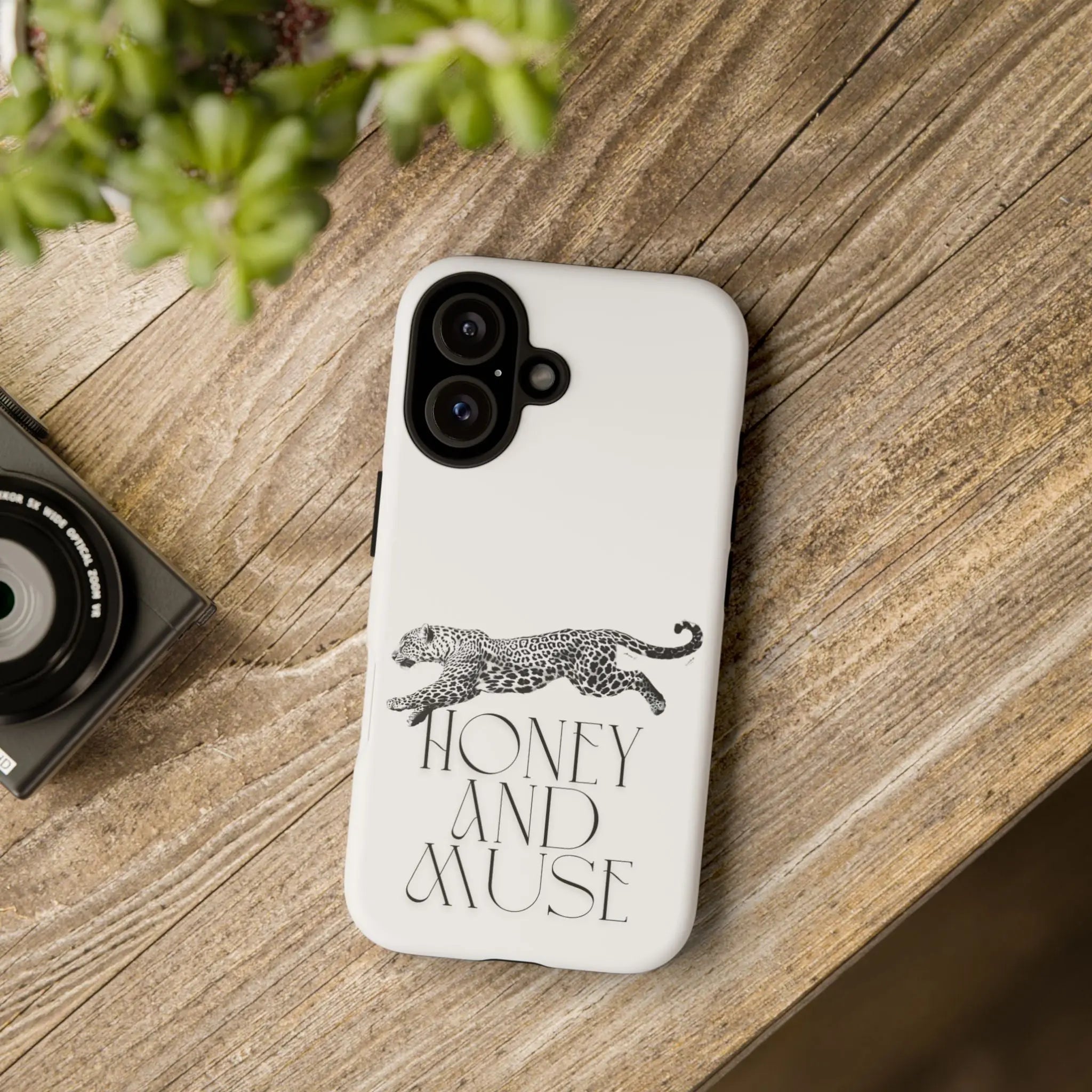Phone Case — 'Honey and Muse' Leopard Graphic Protective Case Printify