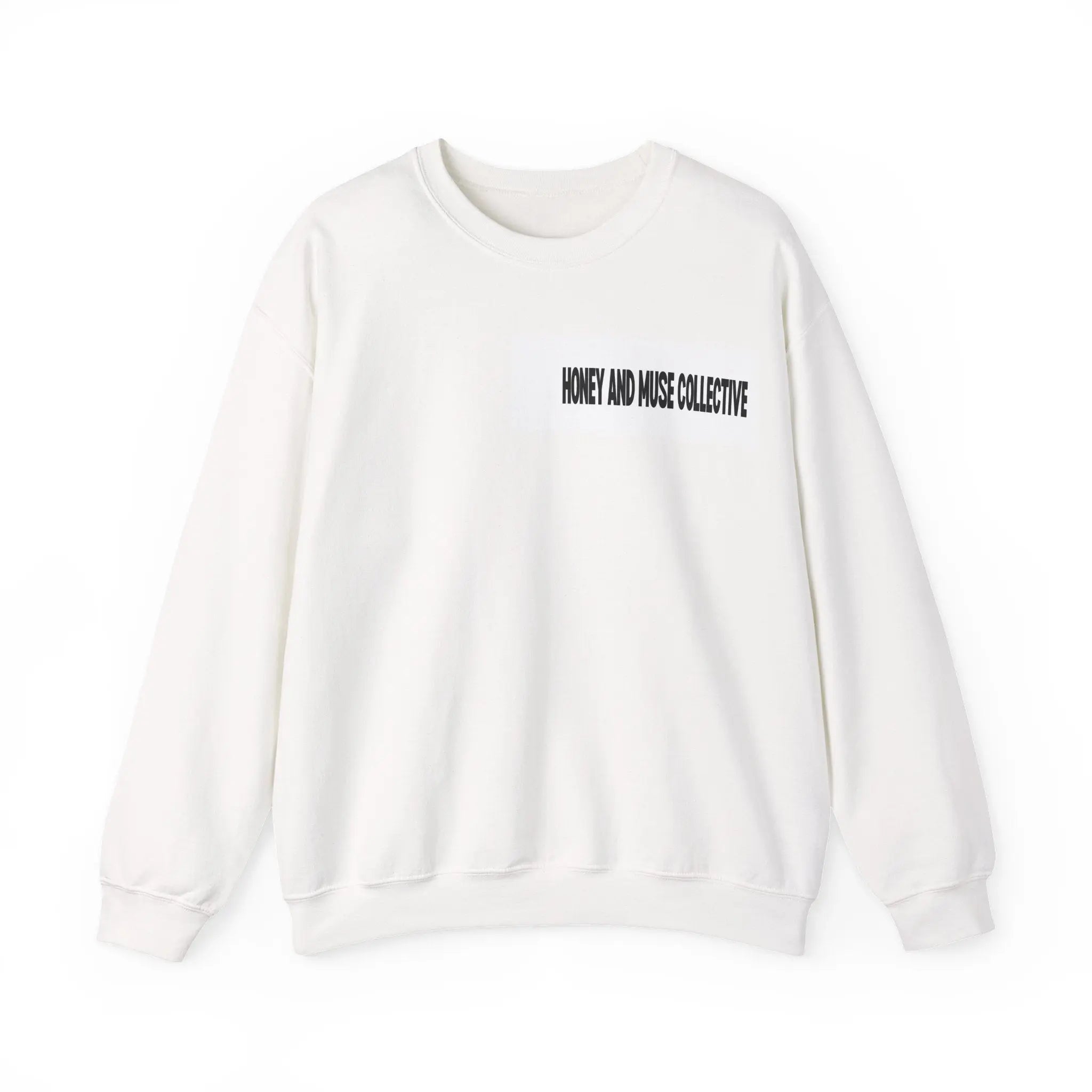 Crewneck Sweatshirt — 'Honey and Muse' Leopard Graphic Crewneck Printify