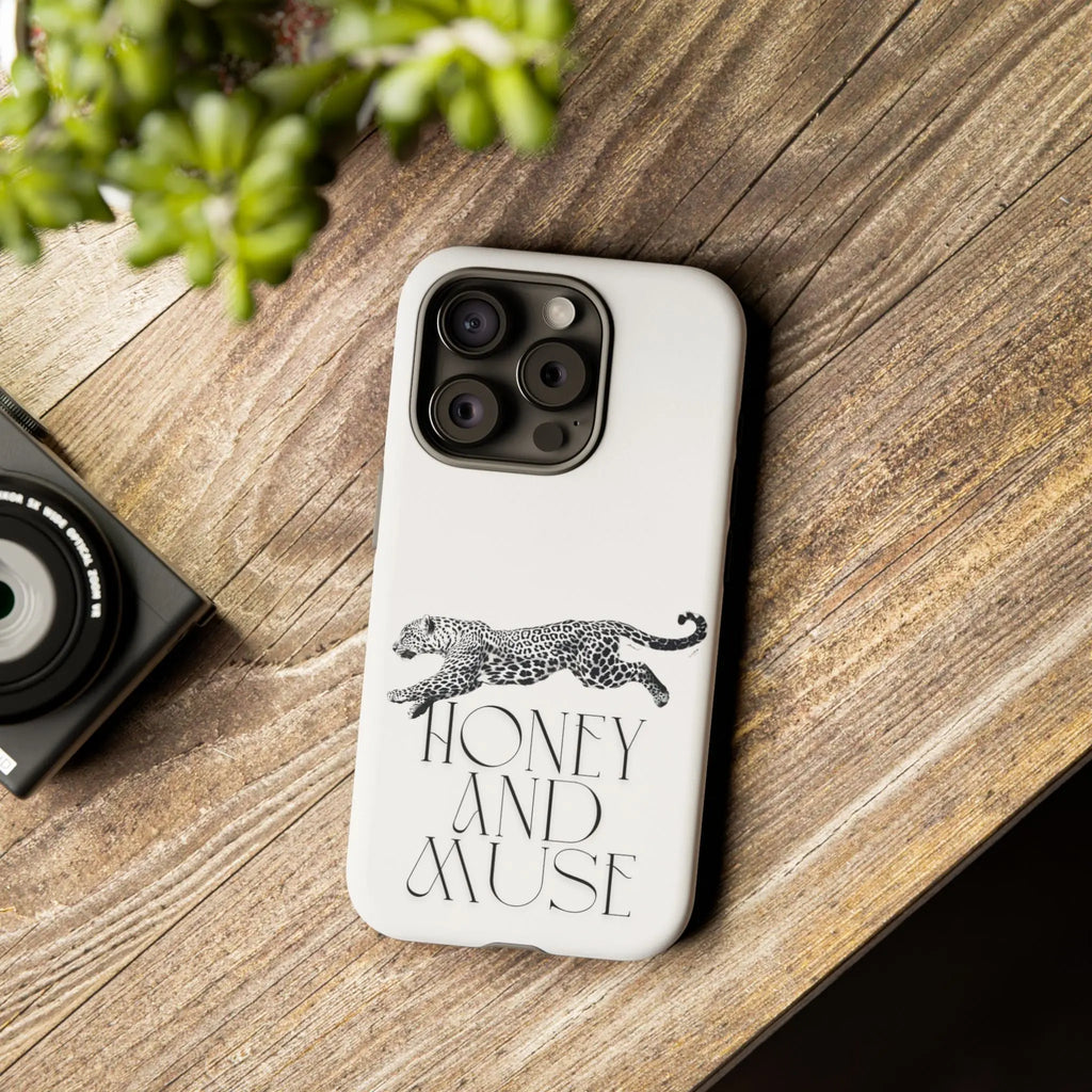 Phone Case — 'Honey and Muse' Leopard Graphic Protective Case Printify