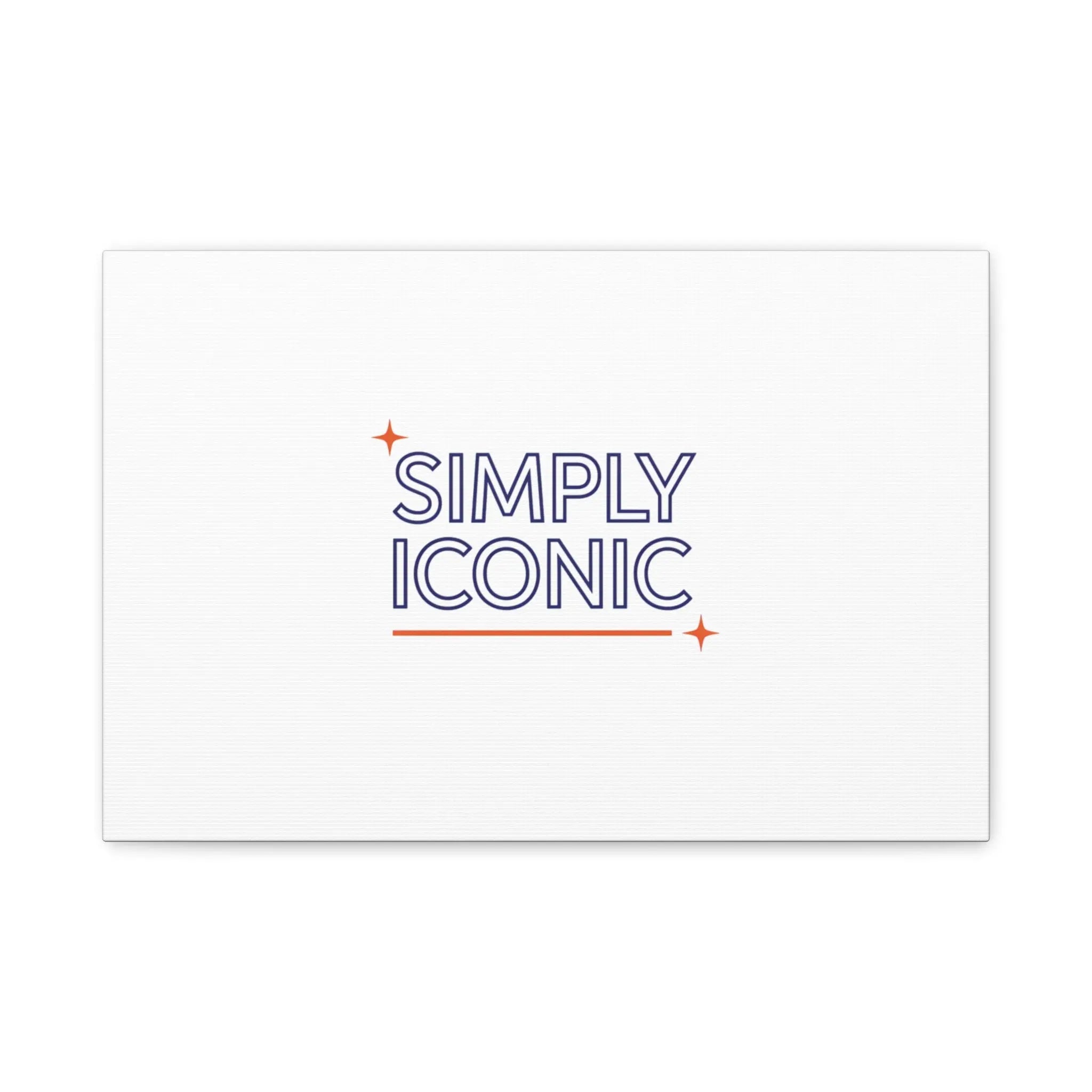 Simply Iconic Canvas, Outline-Only Type | Hollow Lettering, Minimal Typography - Honey and Muse Collective