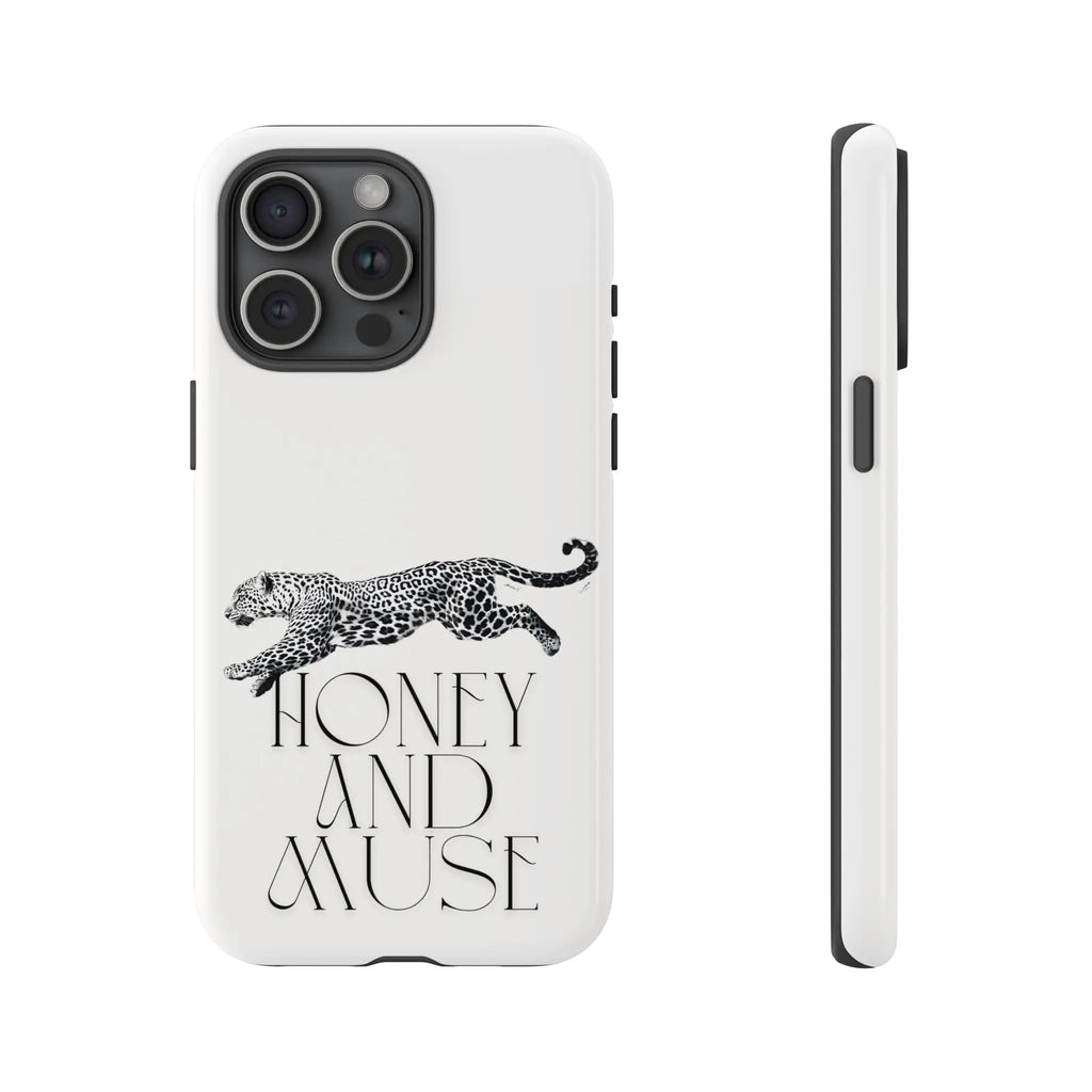 Phone Case — 'Honey and Muse' Leopard Graphic Protective Case Printify