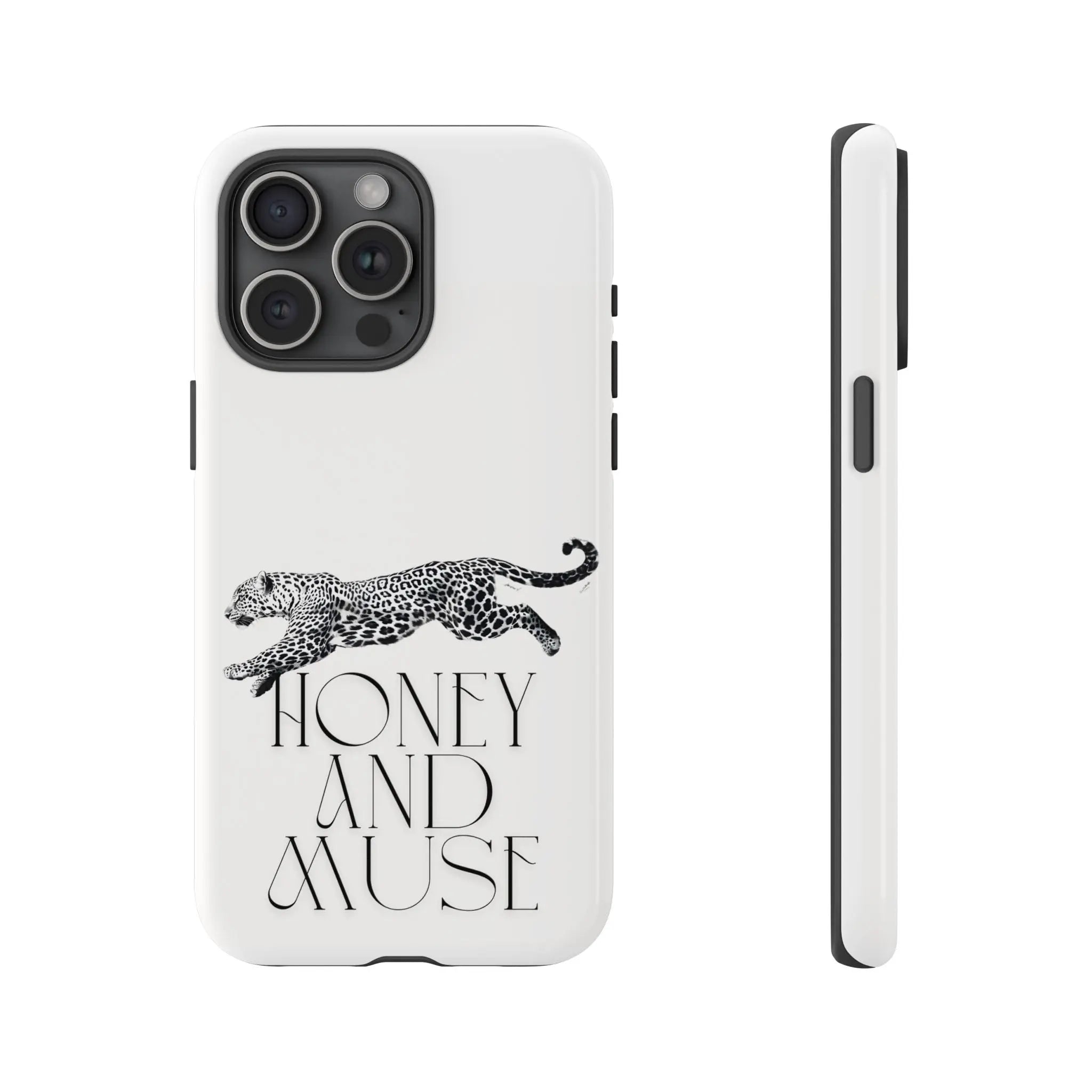 Phone Case — 'Honey and Muse' Leopard Graphic Protective Case Printify