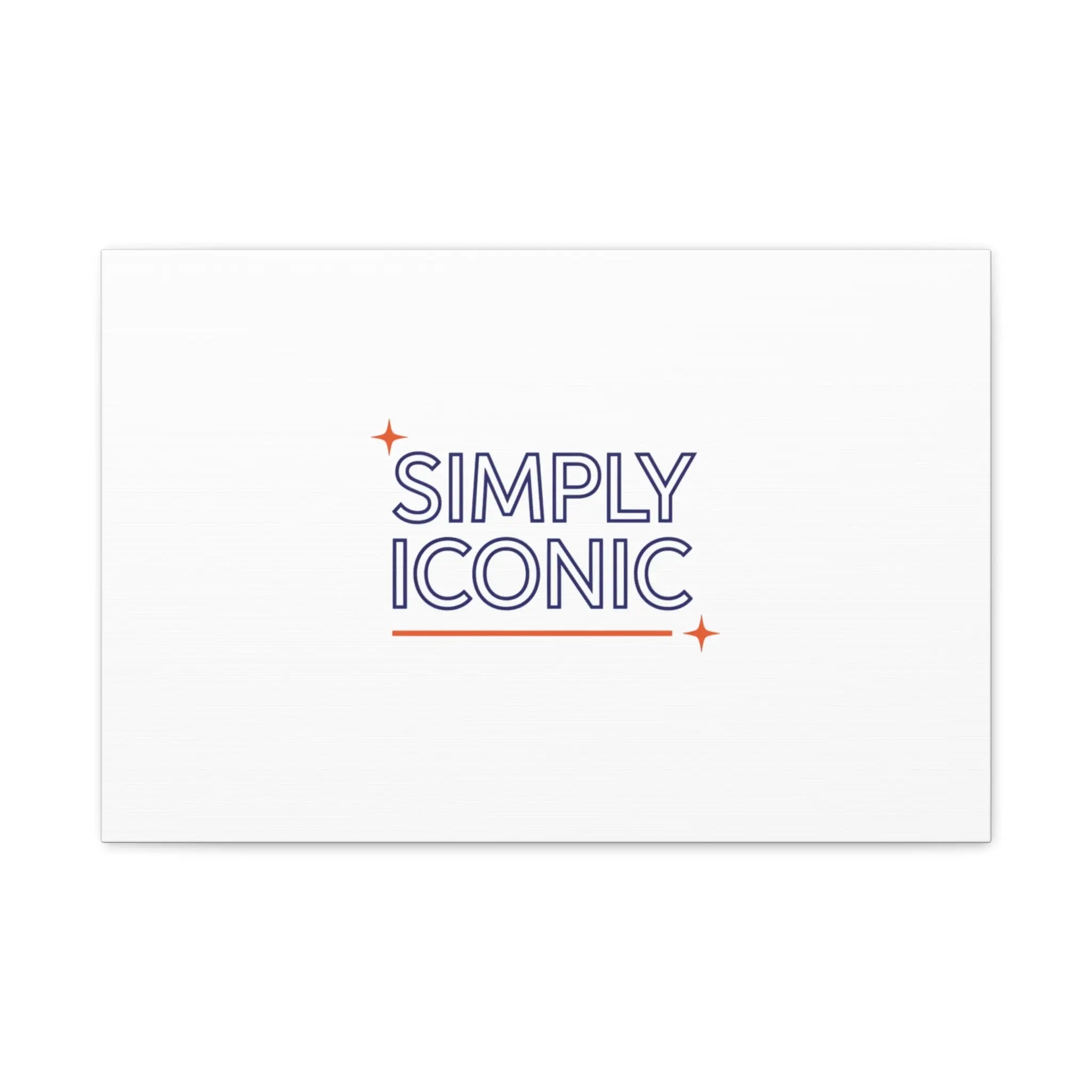 Simply Iconic Canvas, Outline-Only Type | Hollow Lettering, Minimal Typography - Honey and Muse Collective