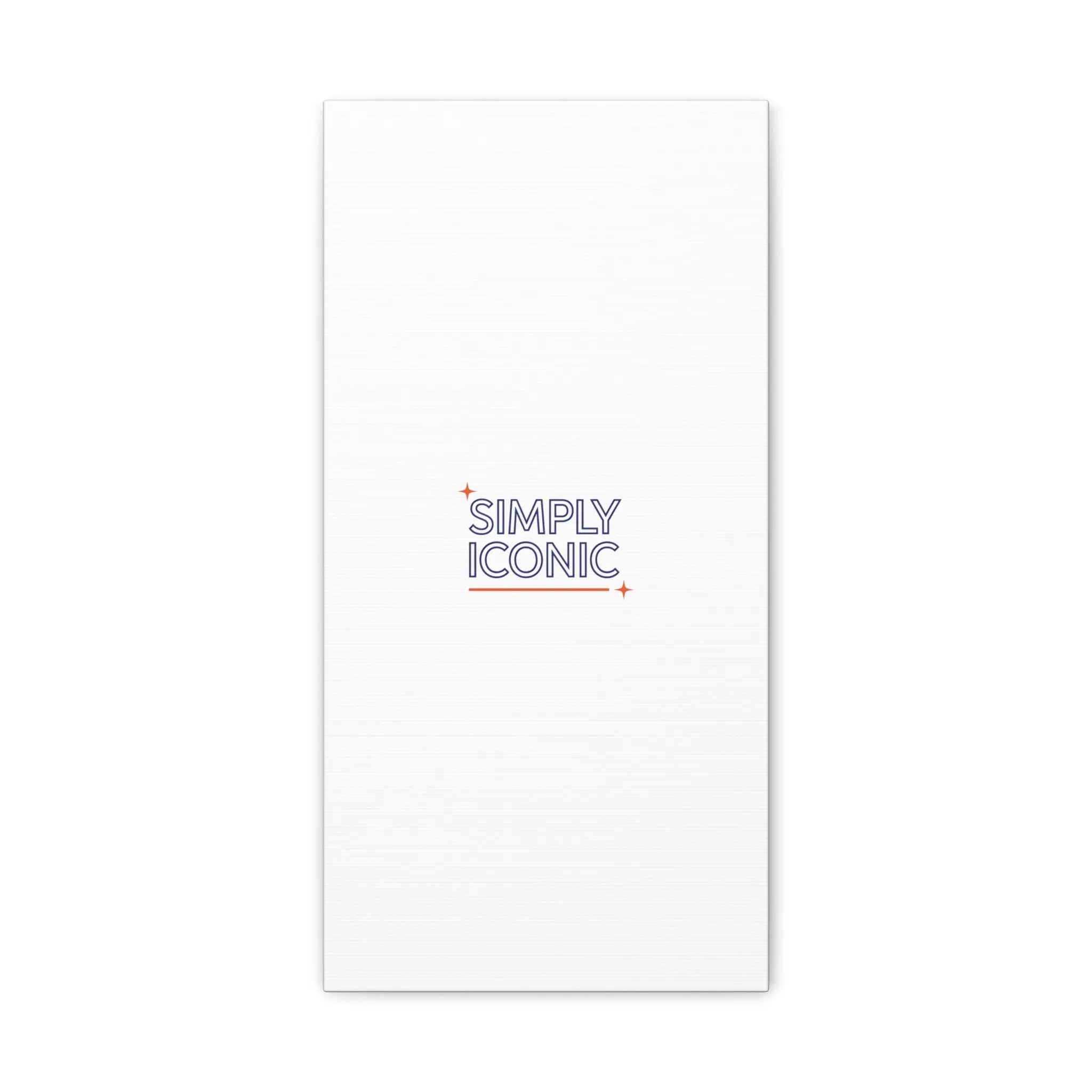 Simply Iconic Canvas, Outline-Only Type | Hollow Lettering, Minimal Typography - Honey and Muse Collective