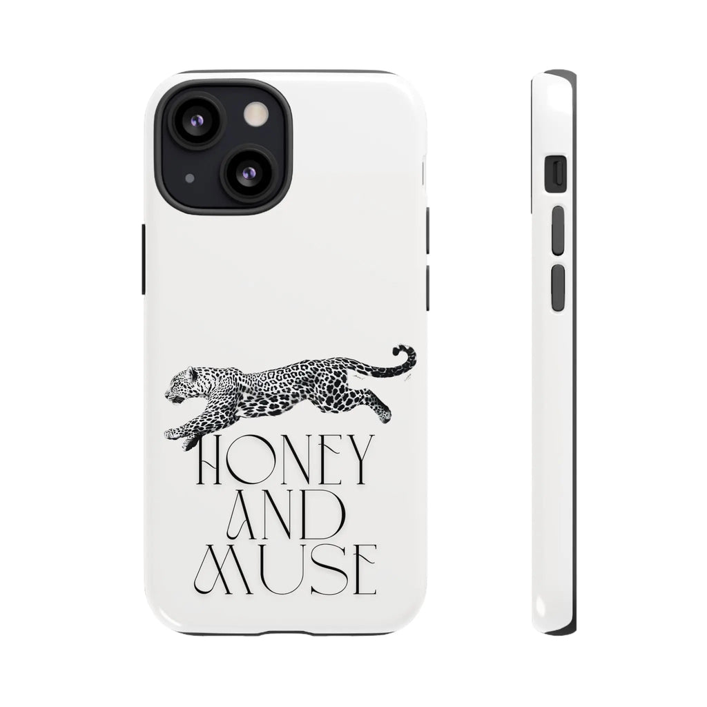 Phone Case — 'Honey and Muse' Leopard Graphic Protective Case Printify