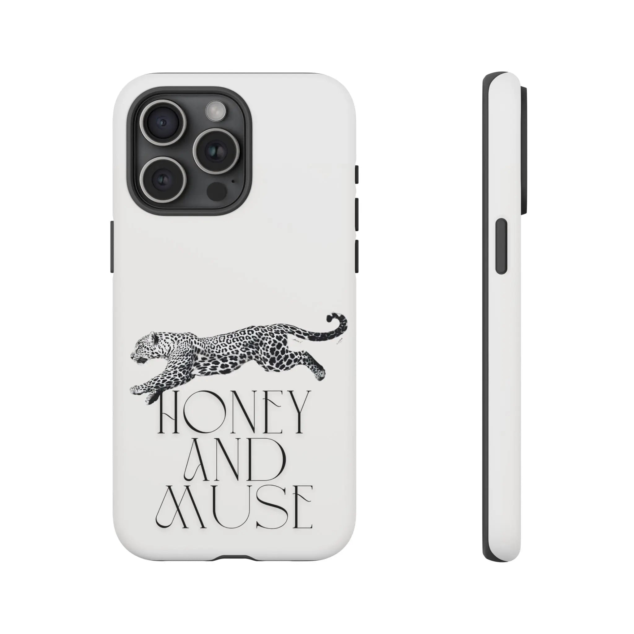 Phone Case — 'Honey and Muse' Leopard Graphic Protective Case Printify