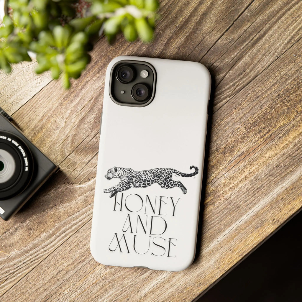 Phone Case — 'Honey and Muse' Leopard Graphic Protective Case Printify
