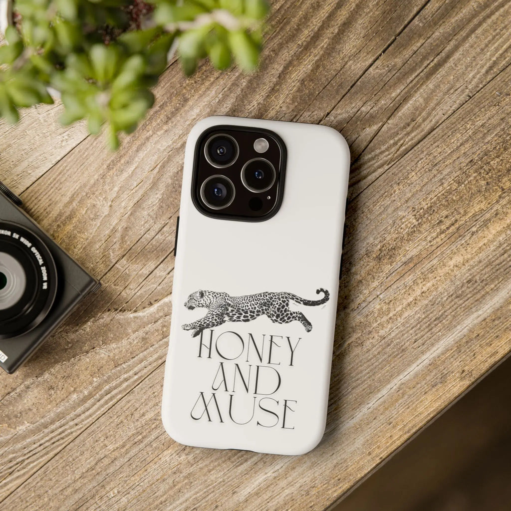 Phone Case — 'Honey and Muse' Leopard Graphic Protective Case Printify
